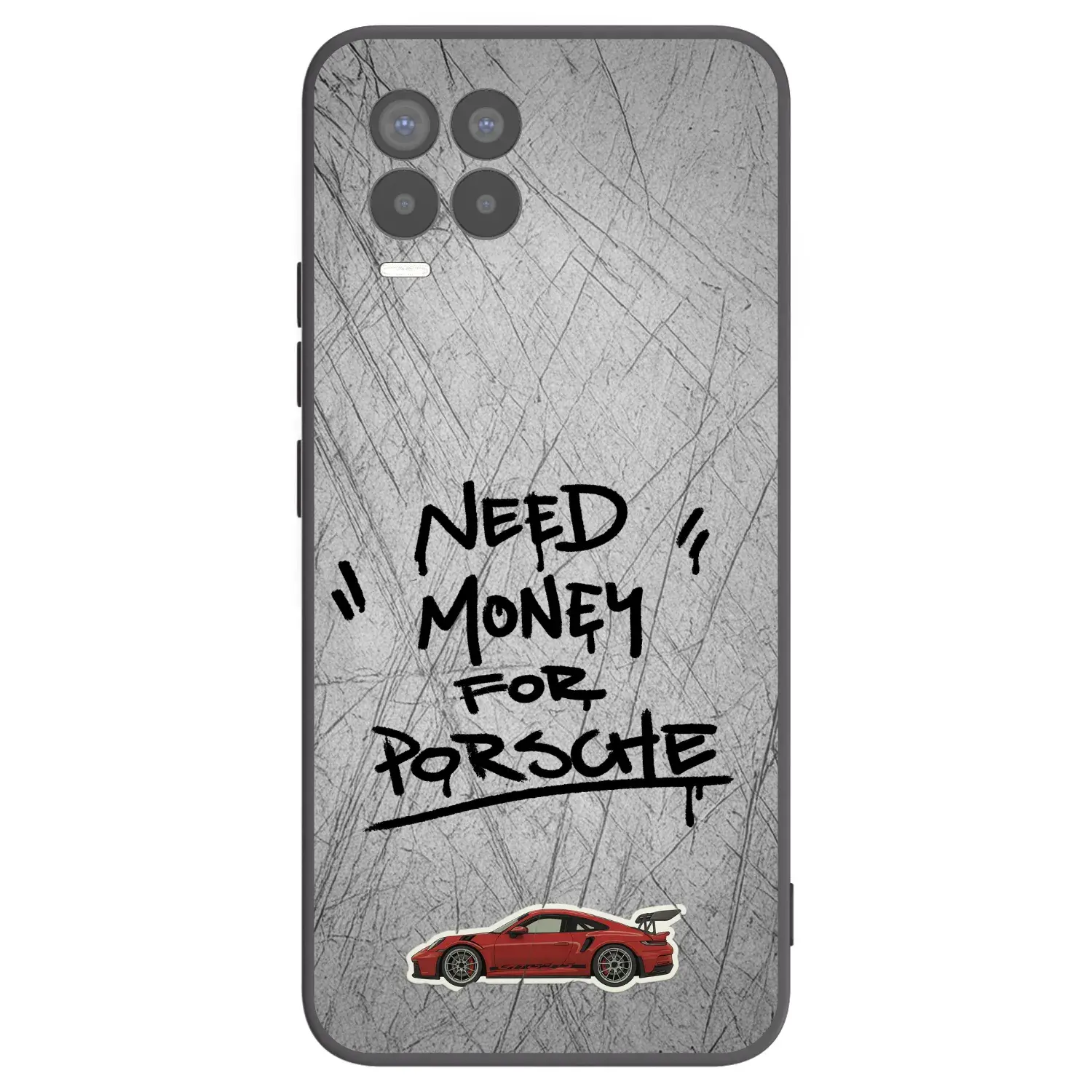 Silikonový černý obal pro Realme 8 Pro - Grey Drift