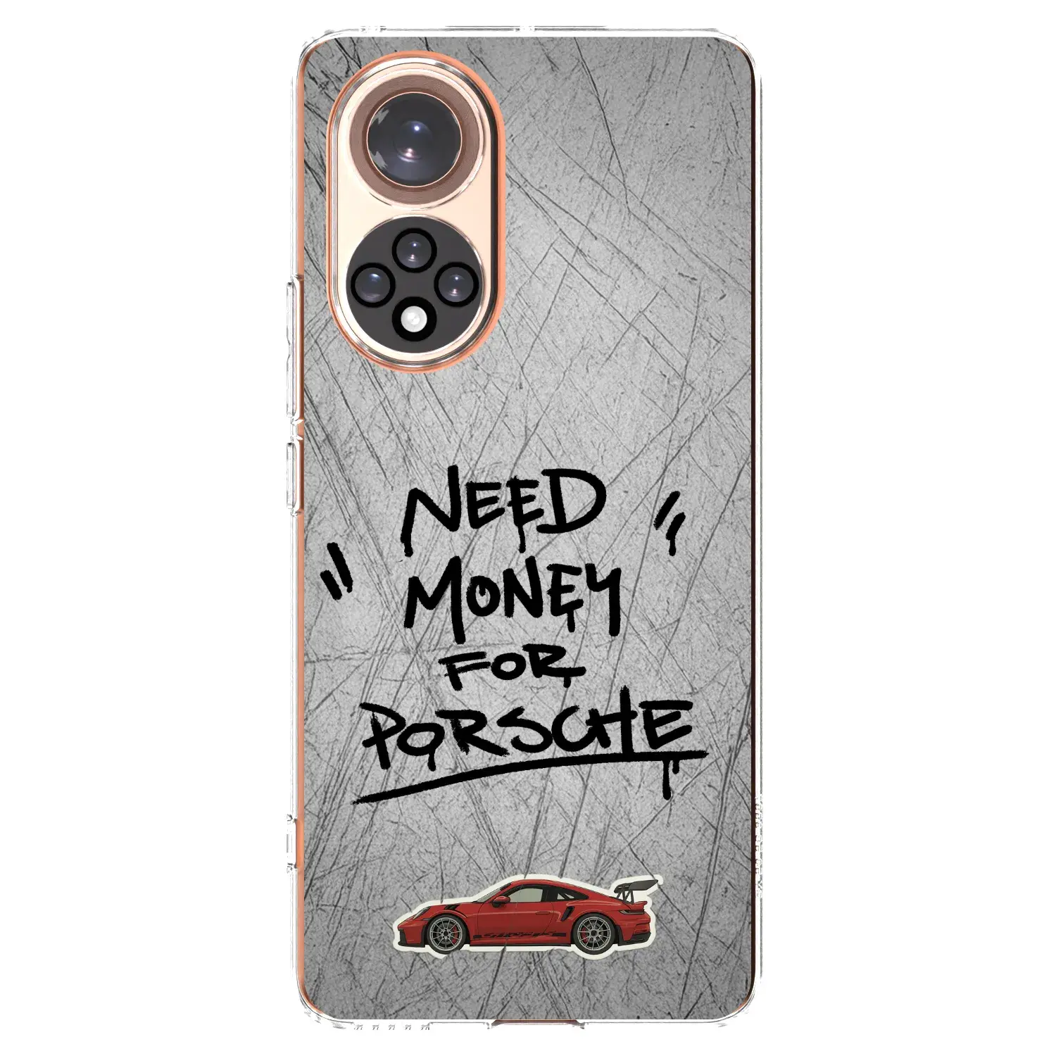 Silikonový průhledný obal pro Huawei Nova 9 - Grey Drift