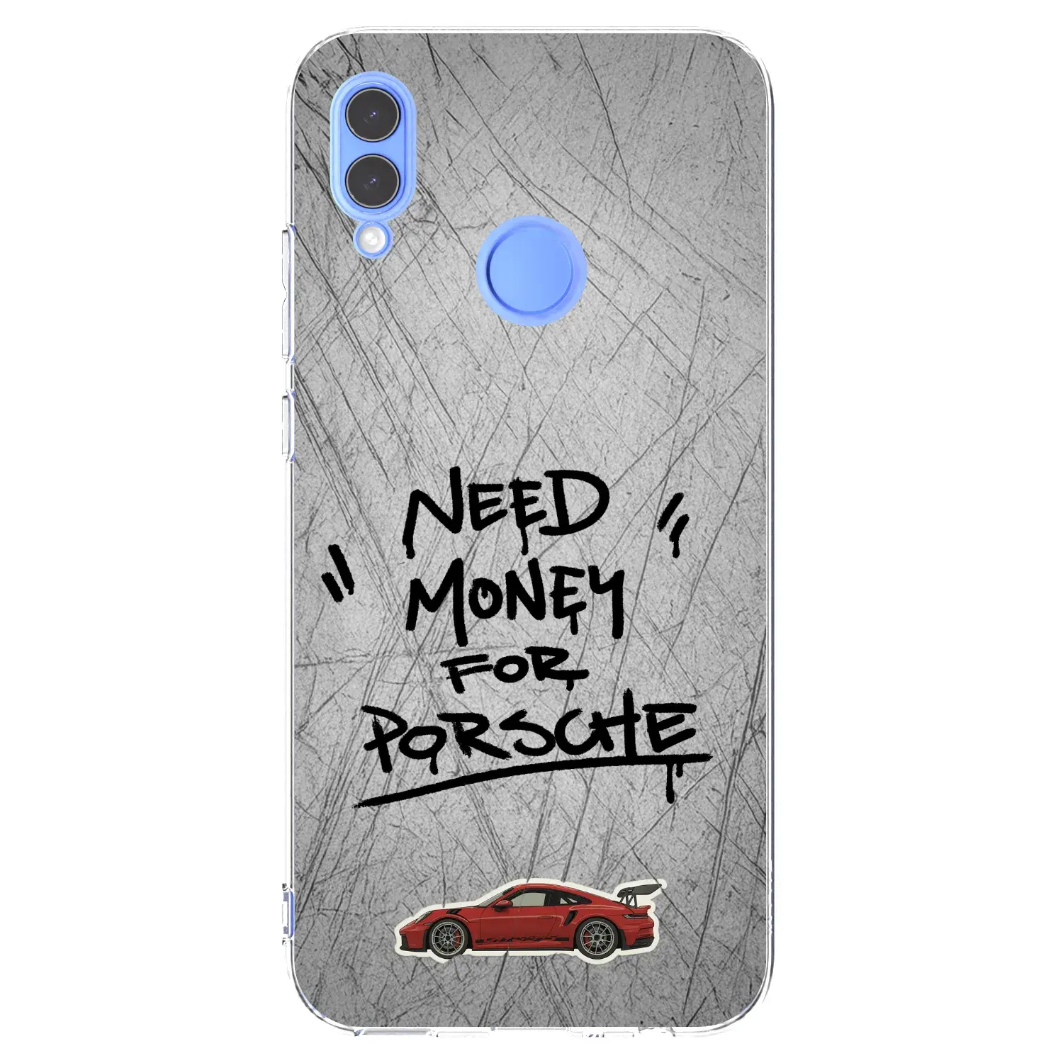 Silikonový průhledný obal pro Honor 10 Lite - Grey Drift