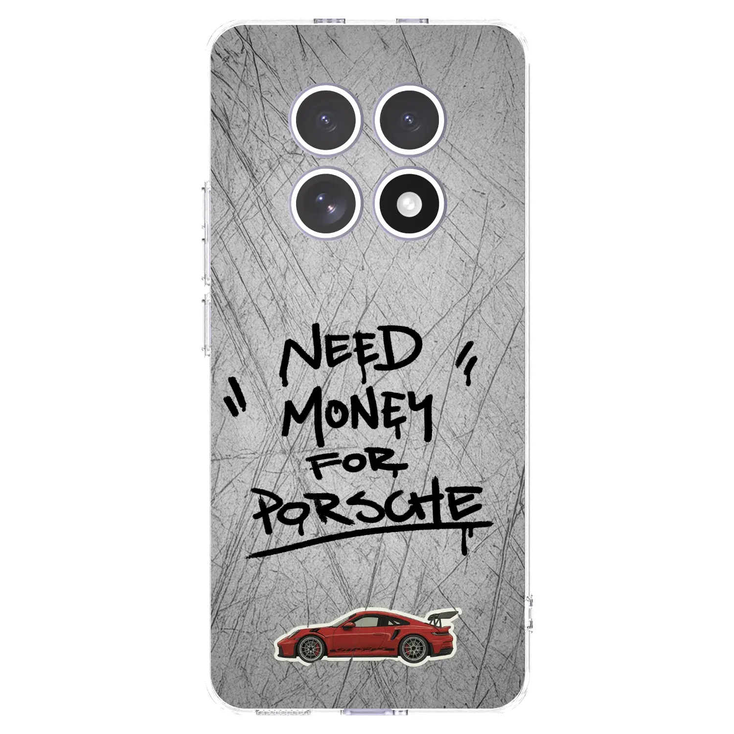 Silikonový průhledný obal pro Xiaomi Redmi Note 15 4G - Grey Drift