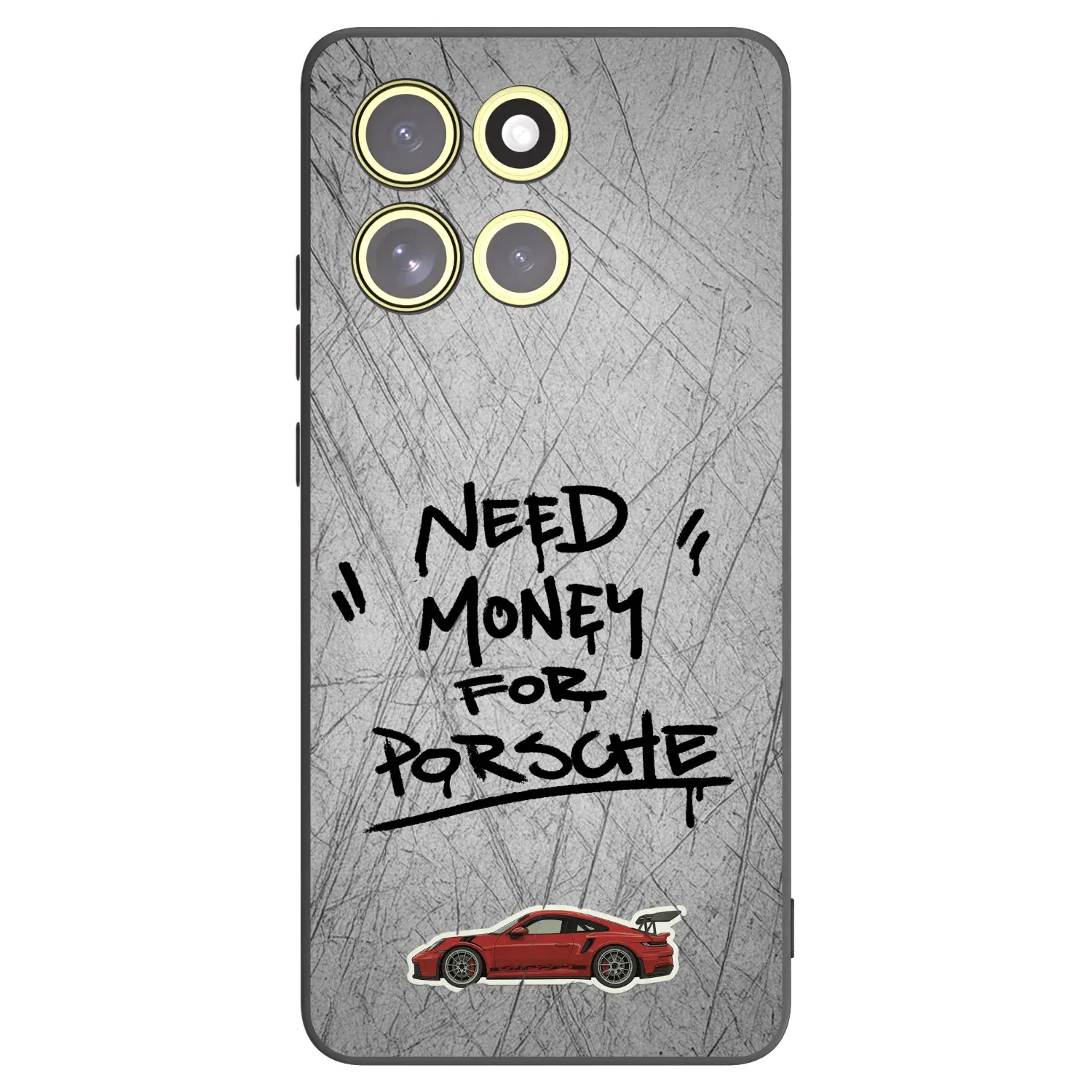 Silikonový černý obal pro Motorola Moto G86 Power 5G - Grey Drift