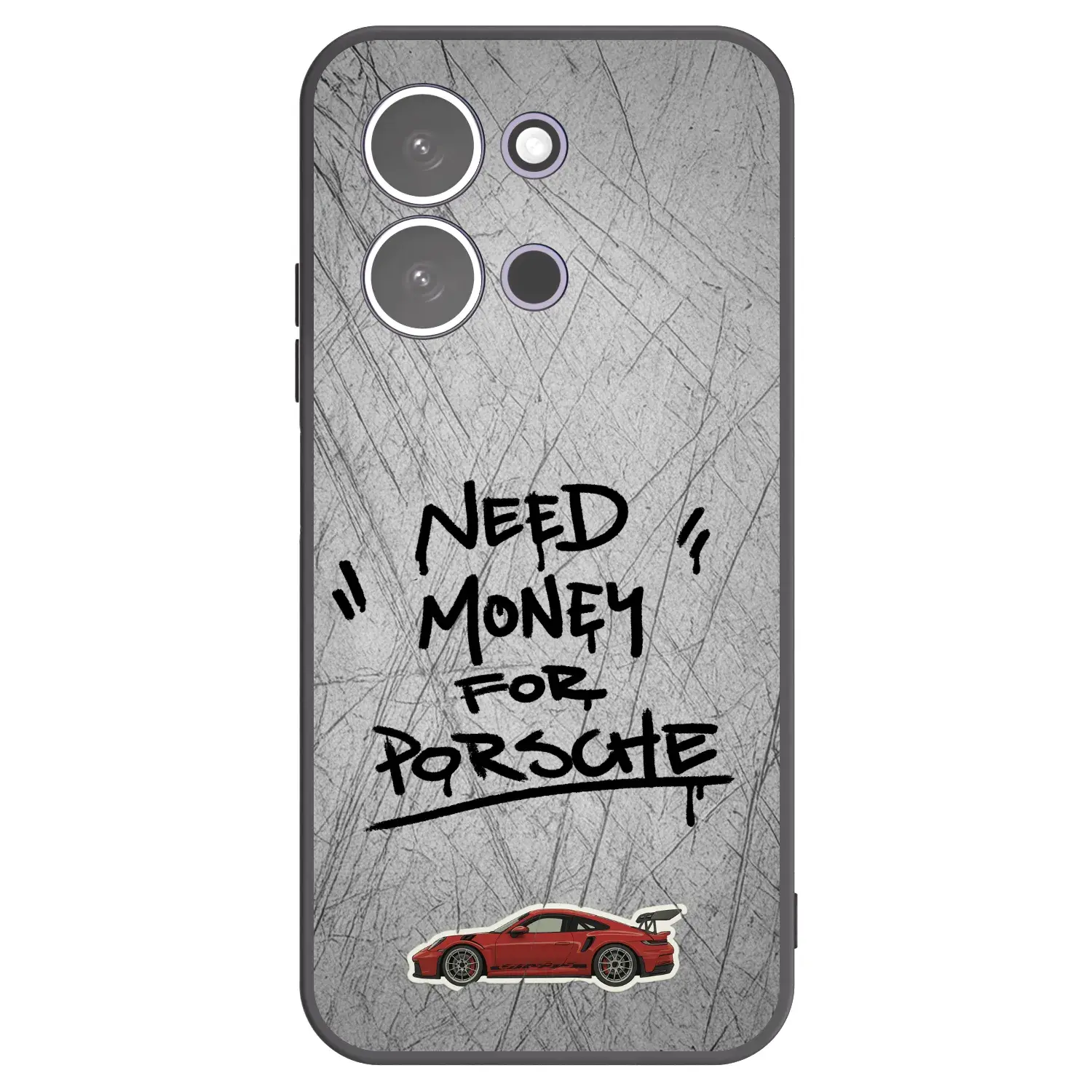 Silikonový černý obal pro Xiaomi Redmi 15C 5G - Grey Drift