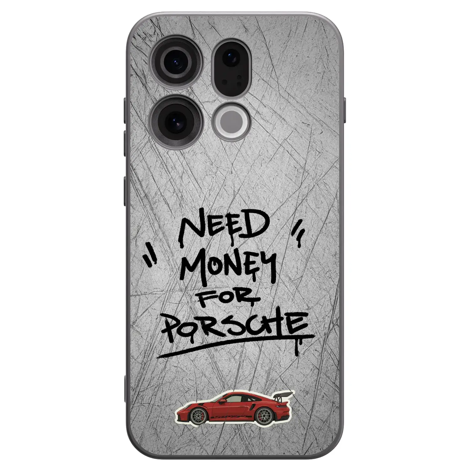 Silikonový černý obal pro OPPO Find X9 - Grey Drift