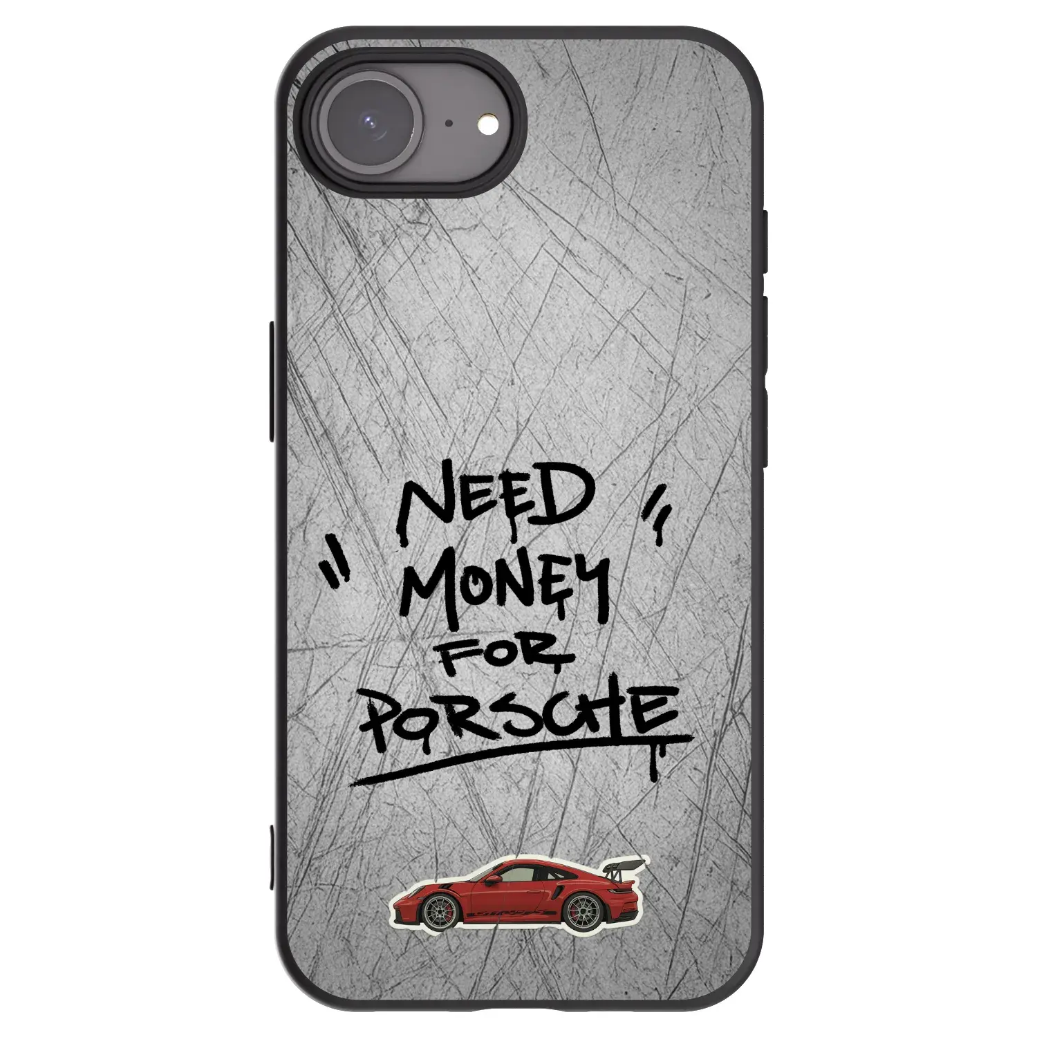 Silikonový černý obal pro Apple iPhone 17e - Grey Drift