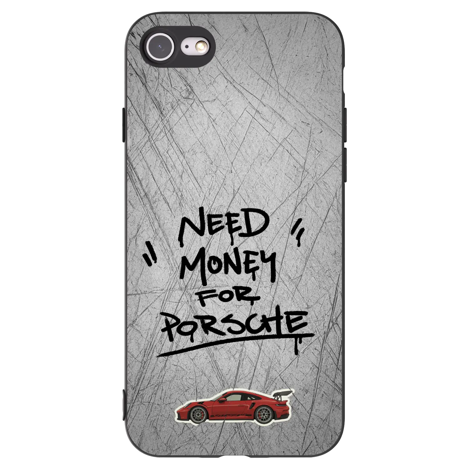 Silikonový černý obal pro Apple iPhone SE 2020 - Grey Drift