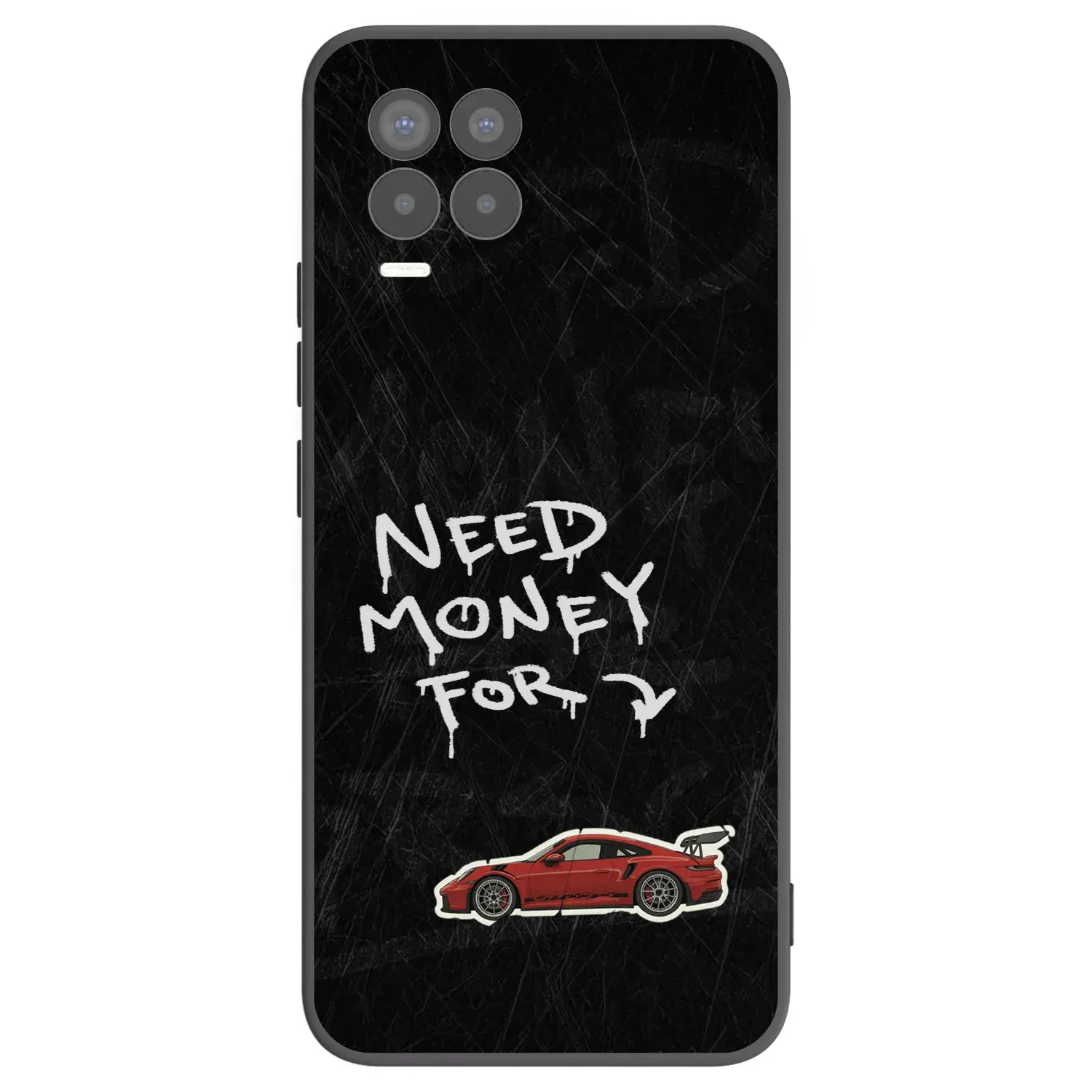 Silikonový černý obal pro Realme 8 Pro - Track Mode