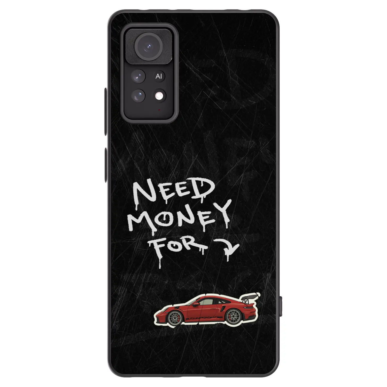 Silikonový černý obal pro Xiaomi Redmi Note 11 Pro 5G - Track Mode