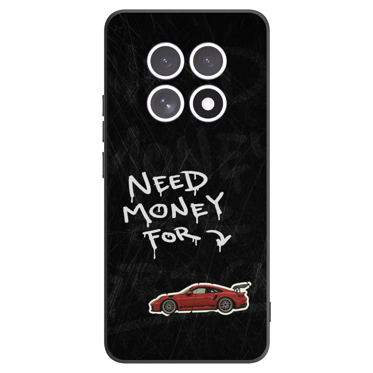 Silikonový černý obal pro Xiaomi Redmi Note 15 4G - Track Mode