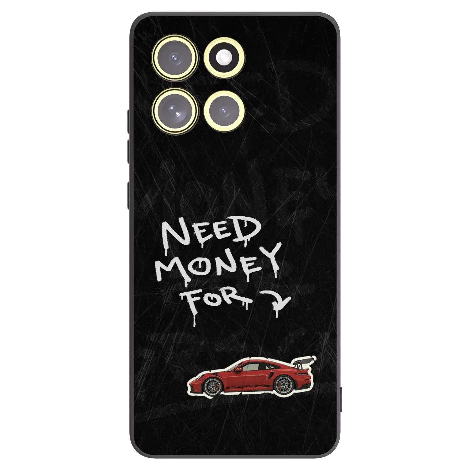 Silikonový černý obal pro Motorola Moto G86 Power 5G - Track Mode