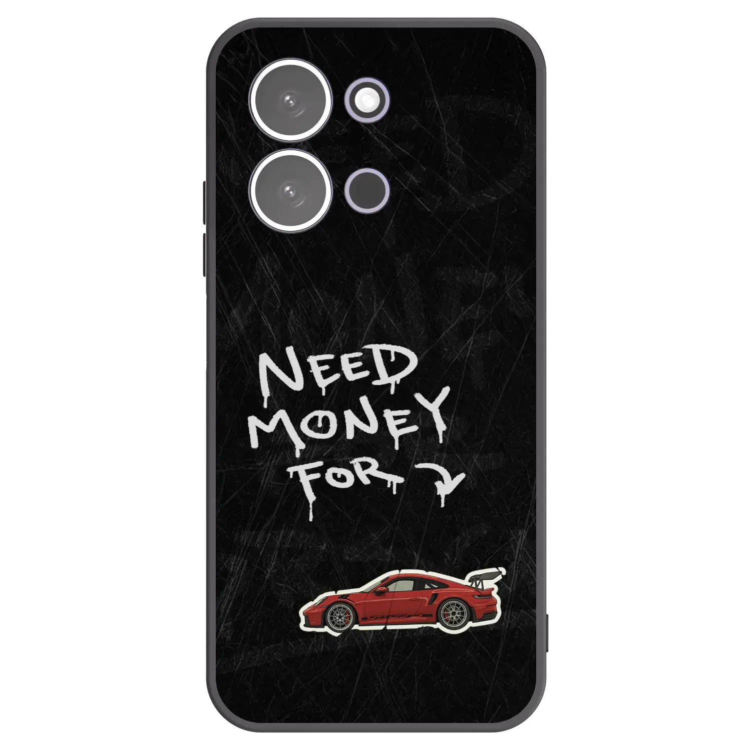 Silikonový černý obal pro Xiaomi Redmi 15C 5G - Track Mode