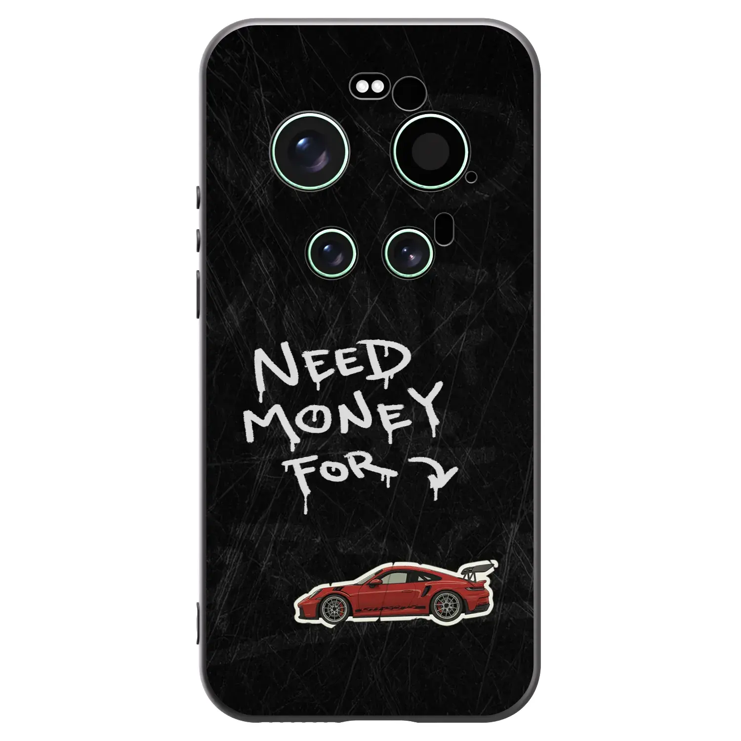 Silikonový černý obal pro Xiaomi 17 Ultra - Track Mode