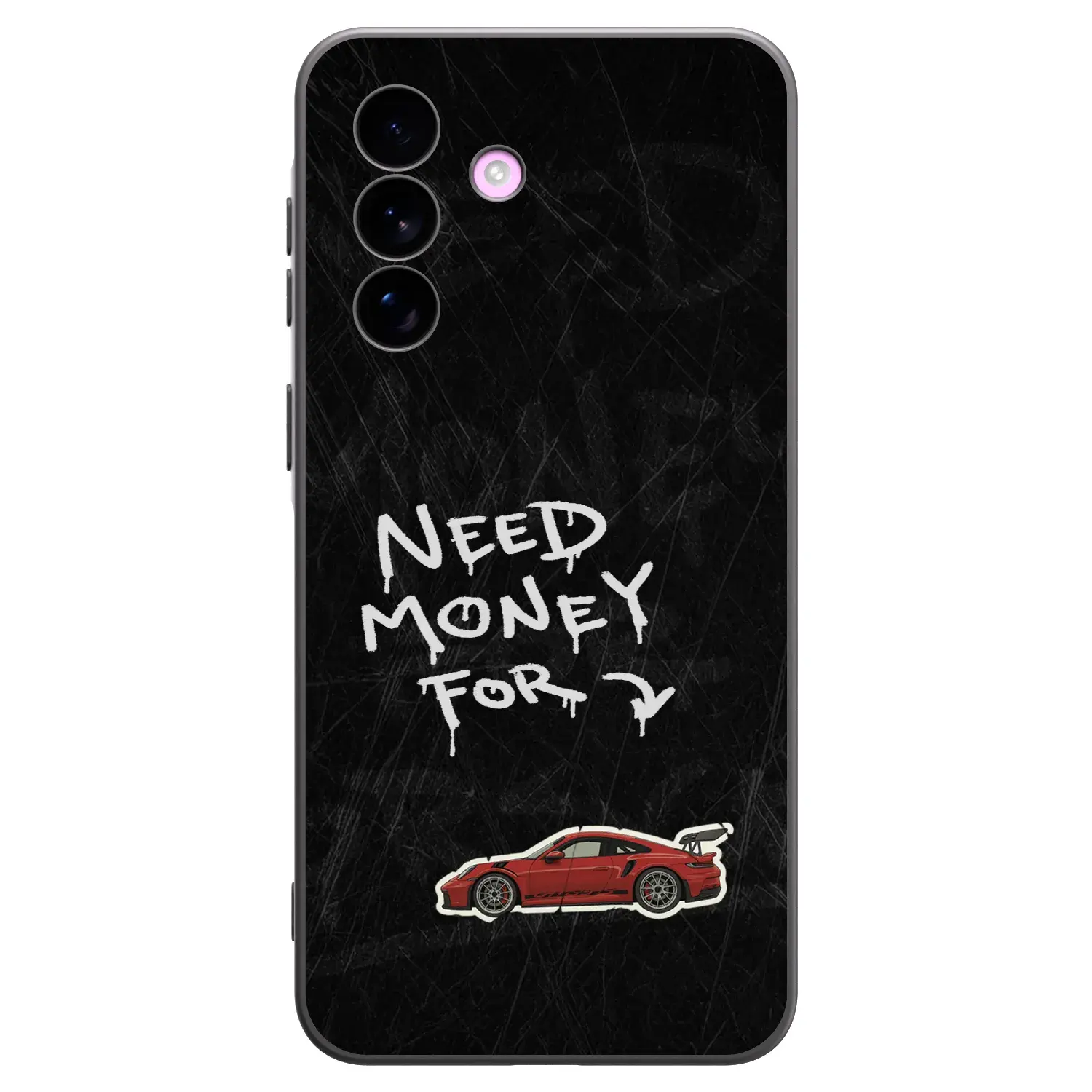 Silikonový černý obal pro Samsung Galaxy A57 5G - Track Mode