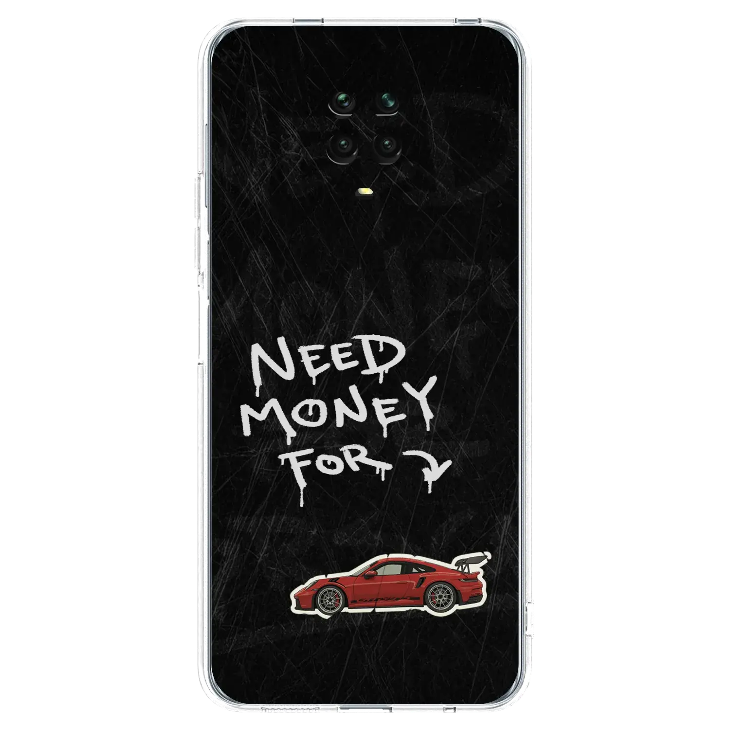 Silikonový průhledný obal pro Xiaomi Redmi Note 9S - Track Mode
