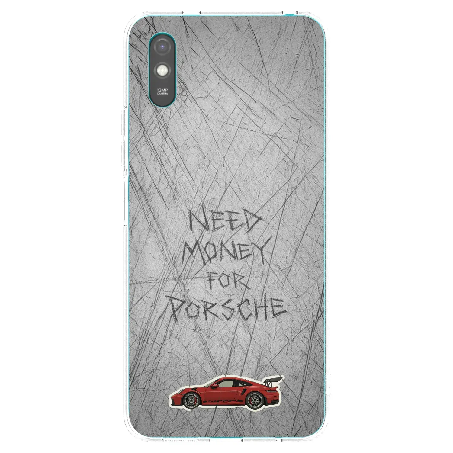 Silikonový průhledný obal pro Xiaomi Redmi 9AT - Garage Scratch