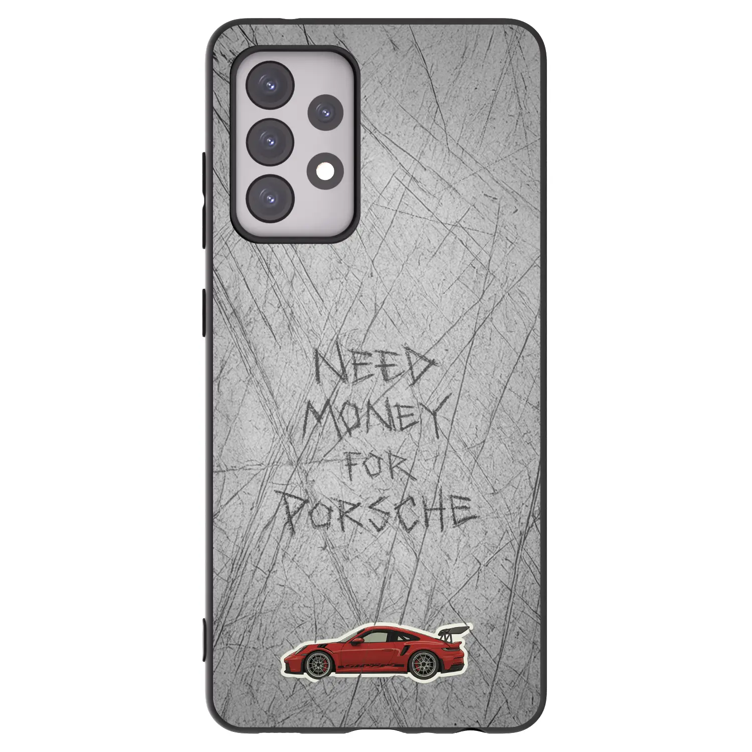 Silikonový černý obal pro Samsung Galaxy A52s 5G A528B - Garage Scratch