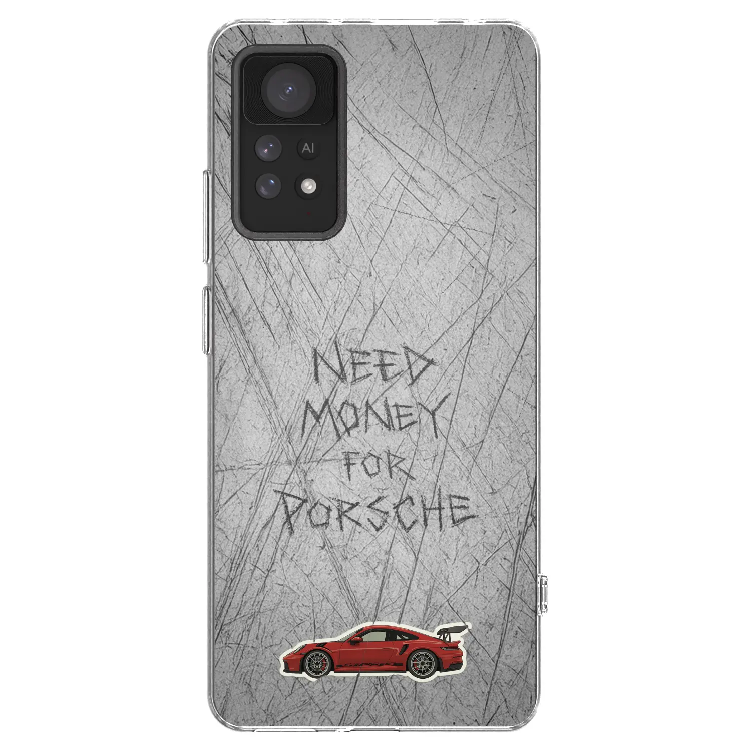 Silikonový průhledný obal pro Xiaomi Redmi Note 11 Pro 5G - Garage Scratch