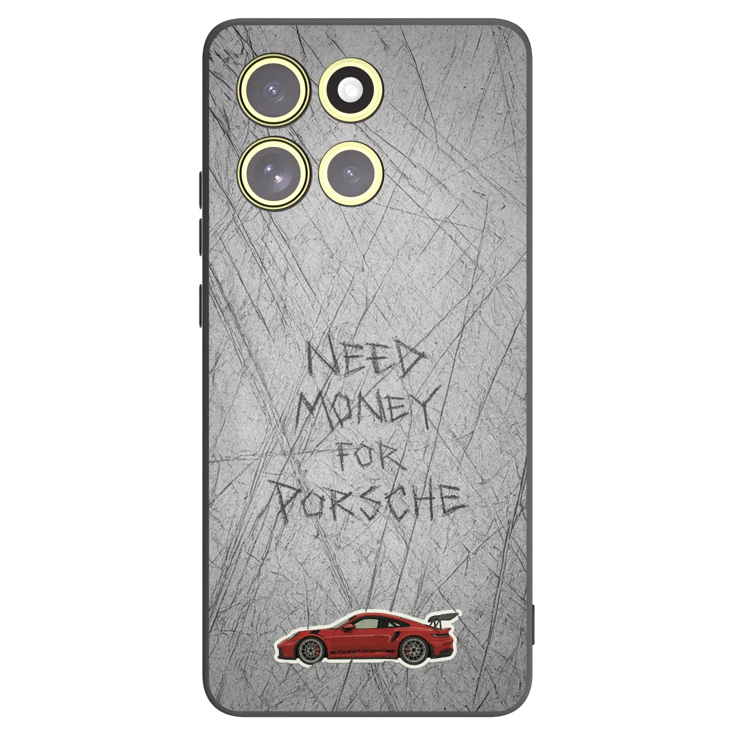 Silikonový černý obal pro Motorola Moto G86 Power 5G - Garage Scratch