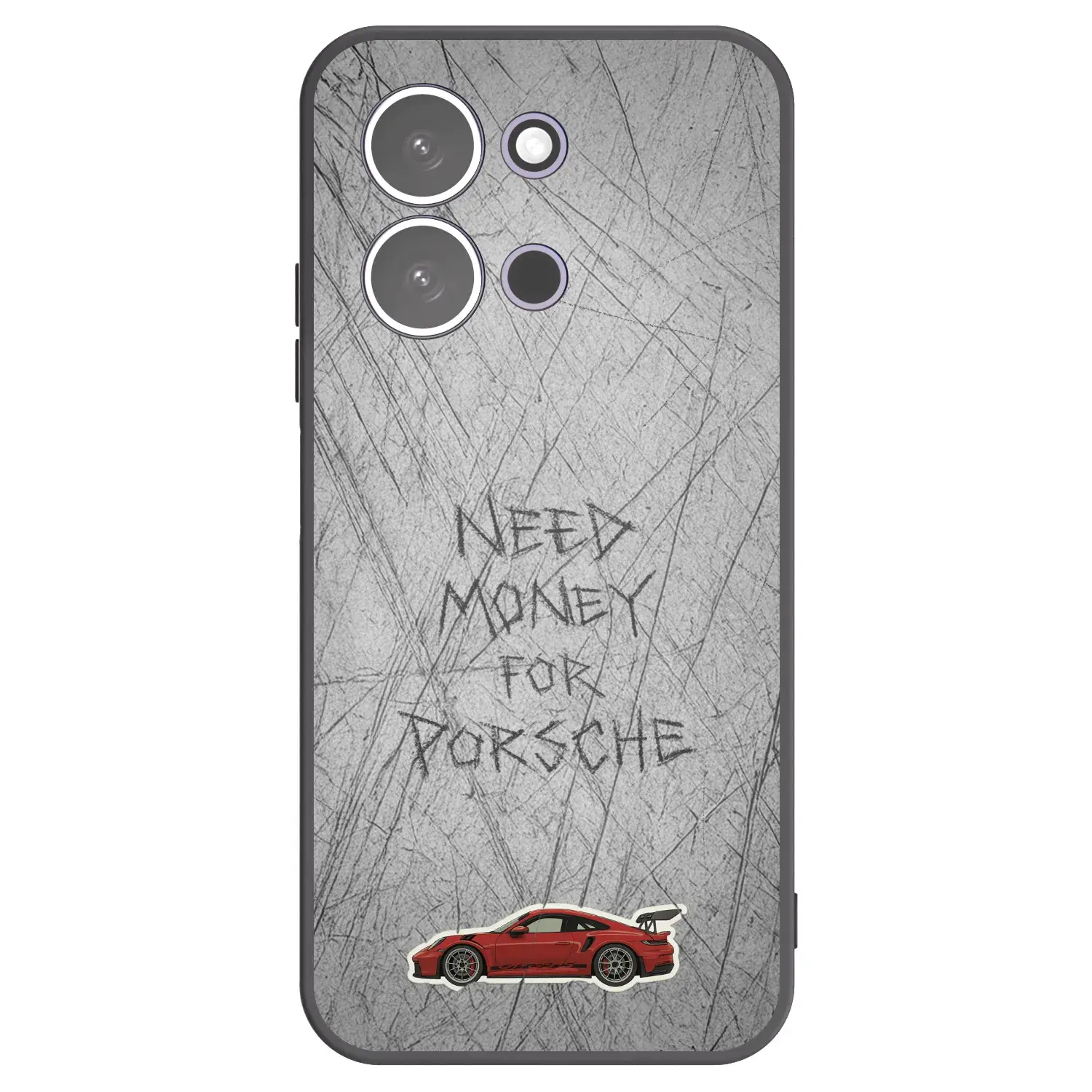 Silikonový černý obal pro Xiaomi Redmi 15C 5G - Garage Scratch
