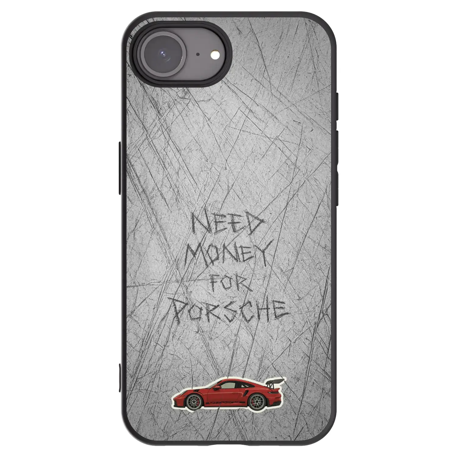 Silikonový černý obal pro Apple iPhone 17e - Garage Scratch