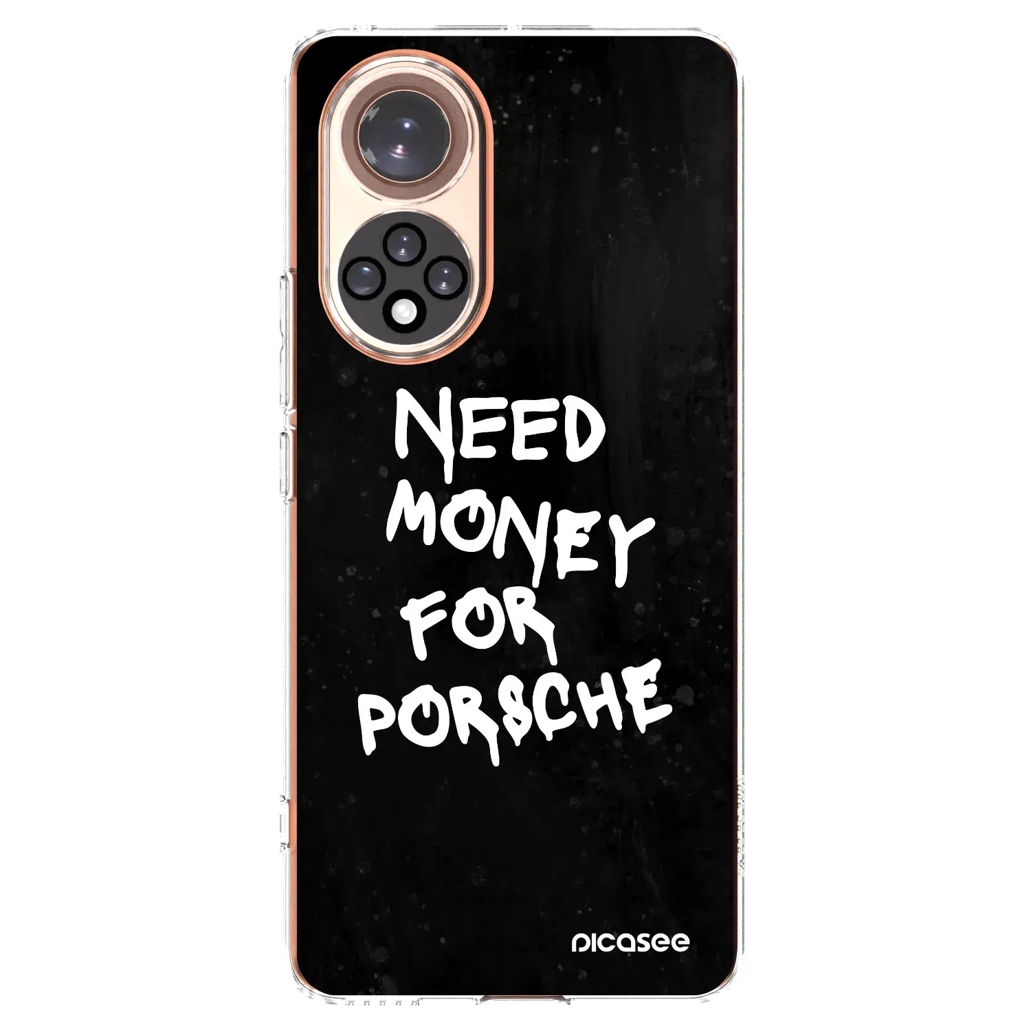 Silikonový průhledný obal pro Huawei Nova 9 - Black Dollar