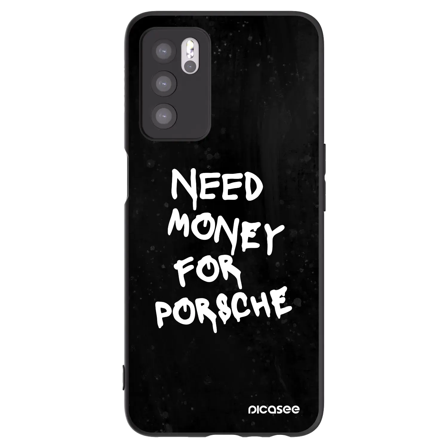 Silikonový černý obal pro OPPO A16s - Black Dollar