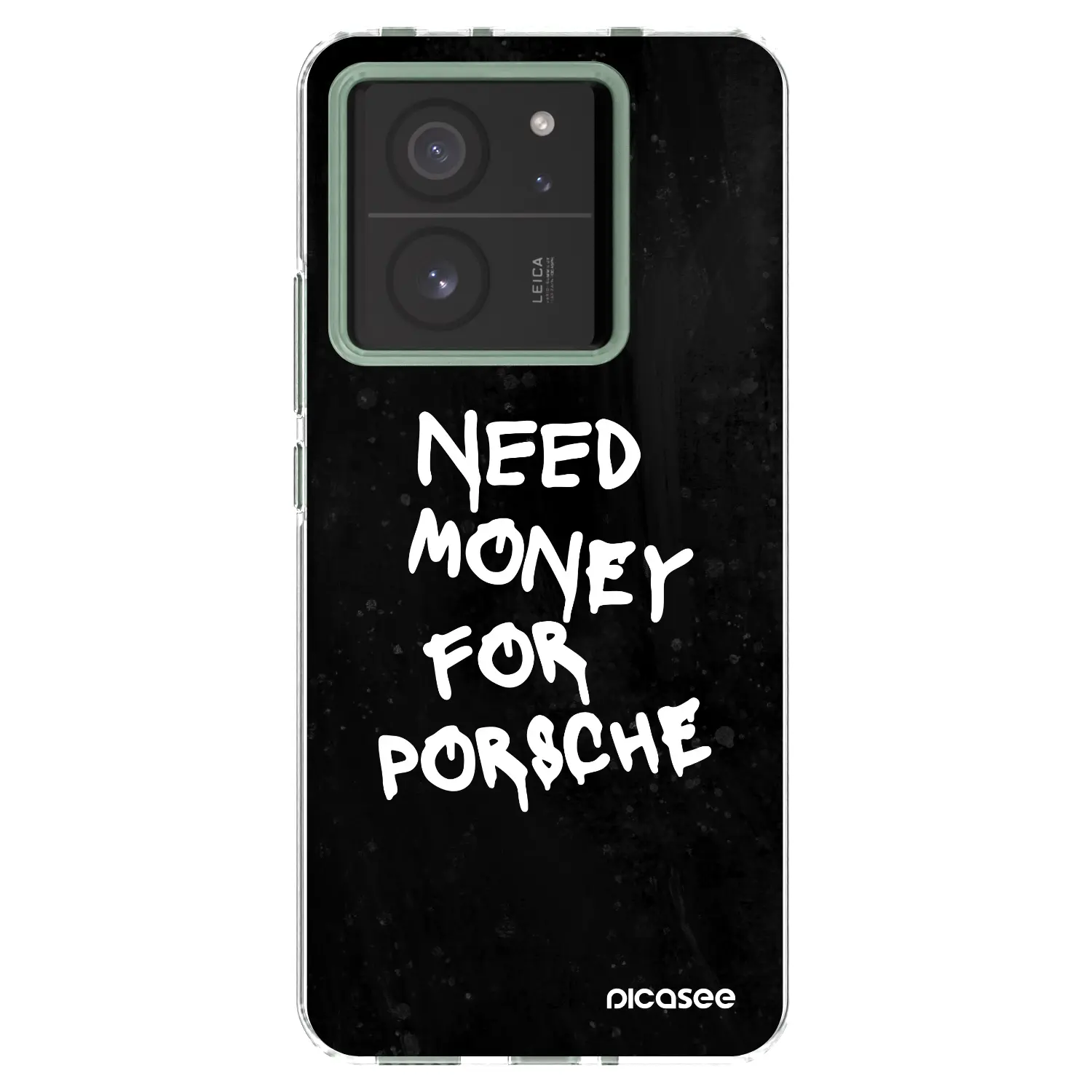 Silikonový průhledný obal pro Xiaomi 13T Pro - Black Dollar