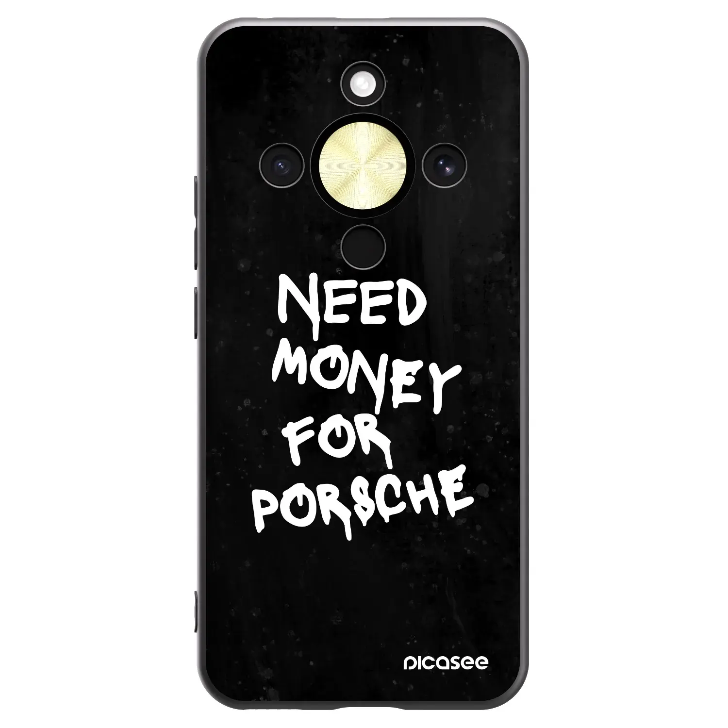Silikonový černý obal pro Honor Magic8 Lite 5G - Black Dollar