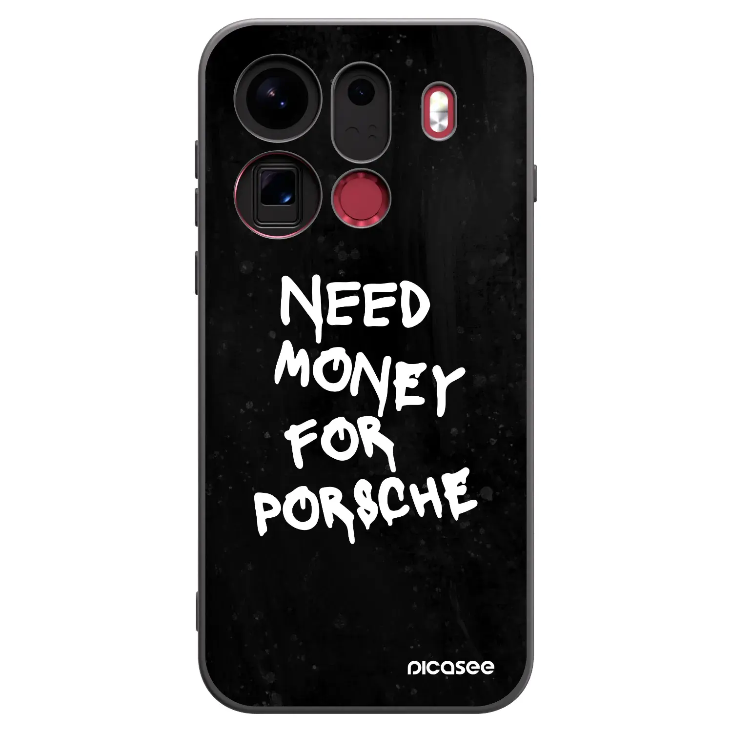 Silikonový černý obal pro OPPO Find X9 Pro - Black Dollar