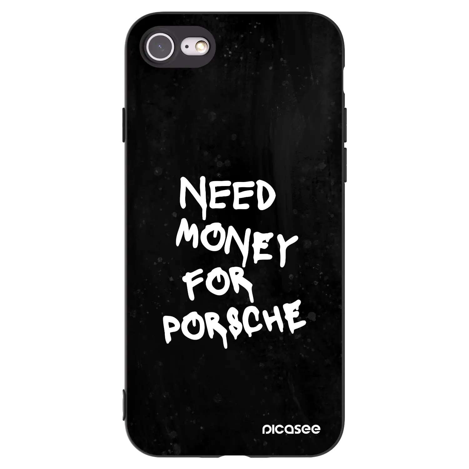 Silikonový černý obal pro Apple iPhone SE 2020 - Black Dollar