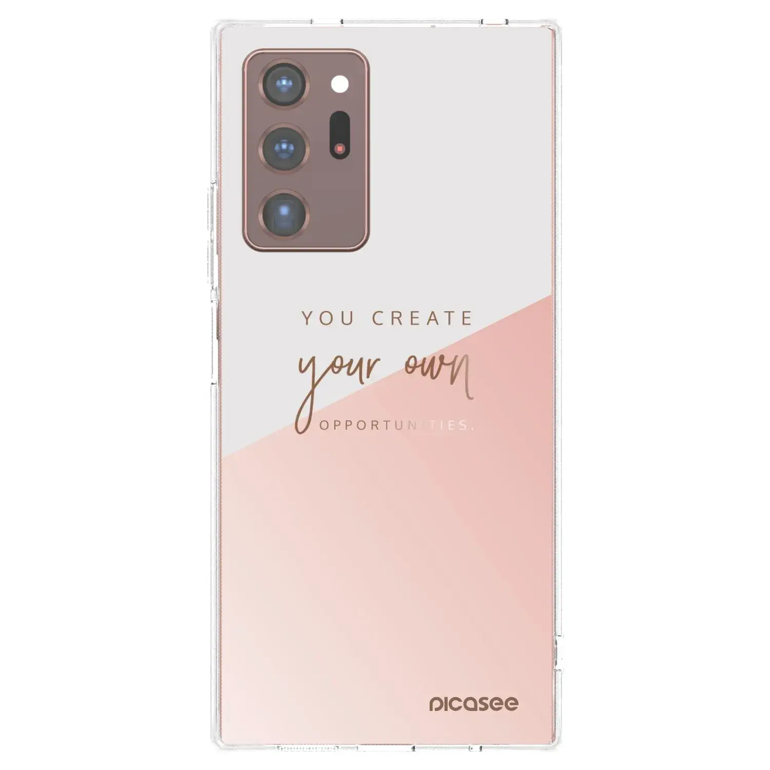 Silikonový průhledný obal pro Samsung Galaxy Note 20 Ultra - You create your own opportunities