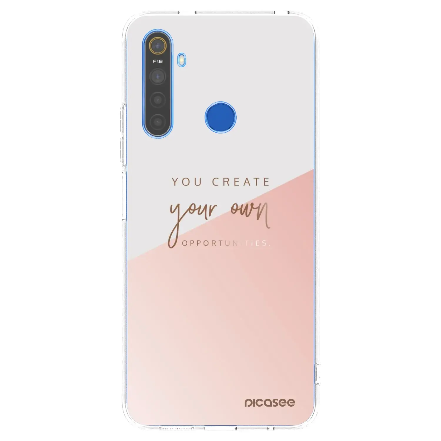 Silikonový průhledný obal pro Realme 5 - You create your own opportunities