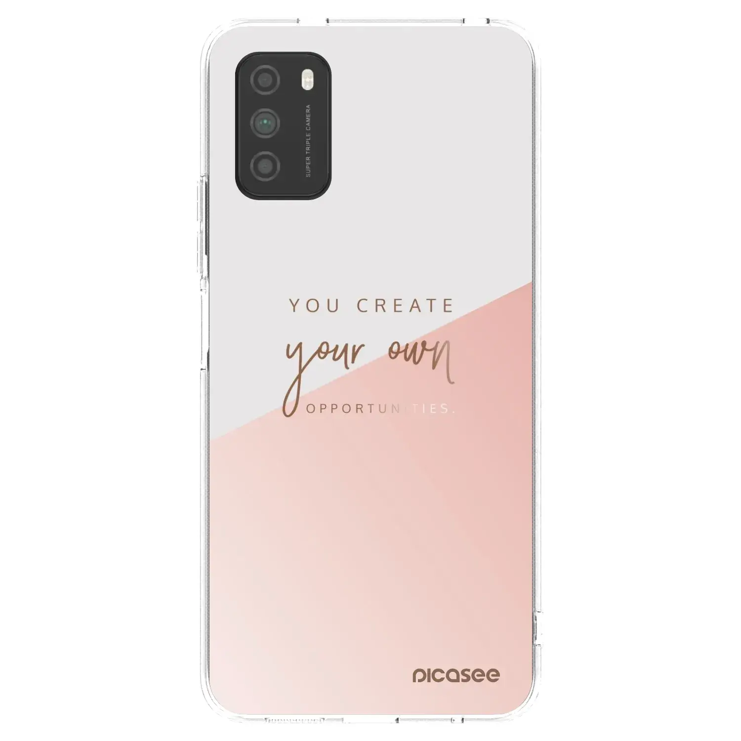 Silikonový průhledný obal pro Xiaomi Poco M3 - You create your own opportunities