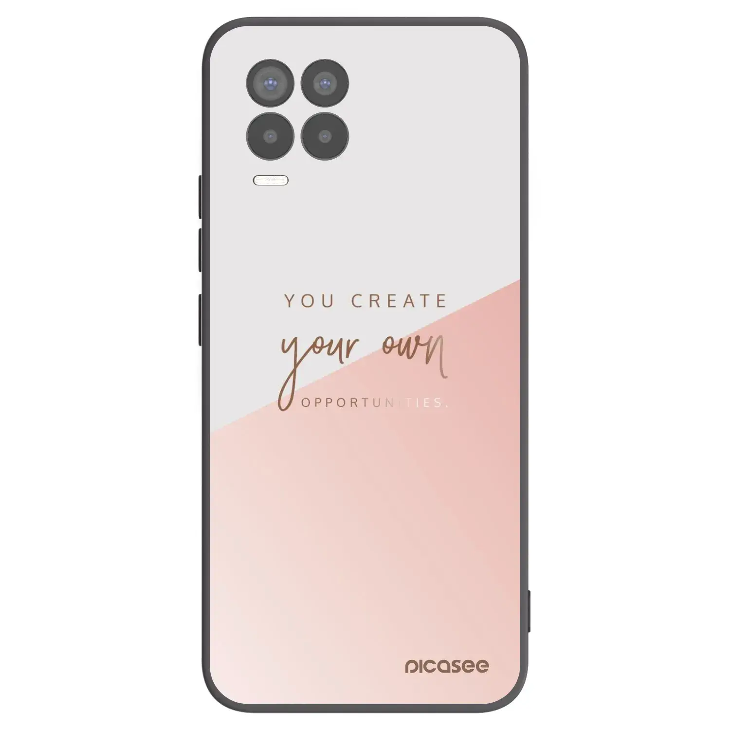 Silikonový černý obal pro Realme 8 Pro - You create your own opportunities