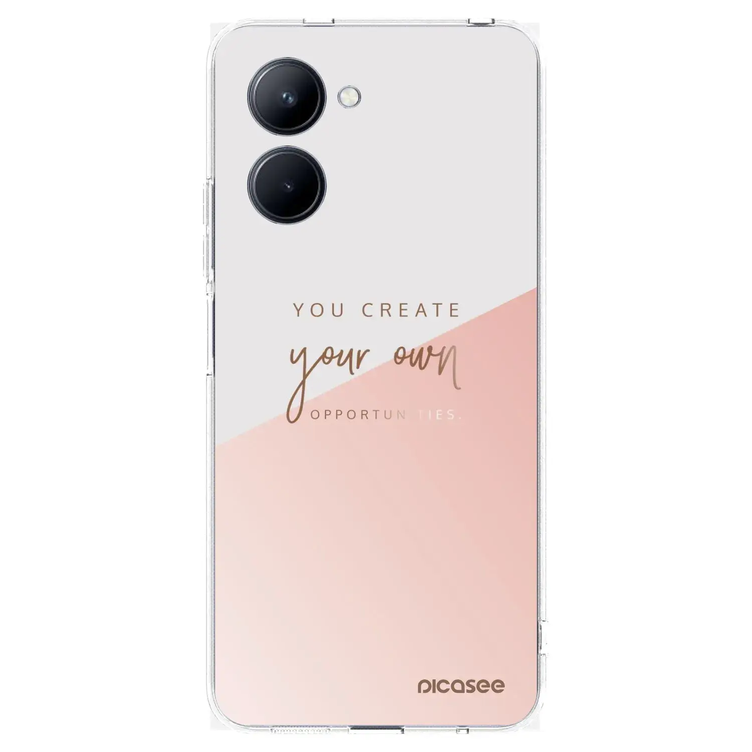 Silikonový průhledný obal pro Realme C33 (2023) - You create your own opportunities