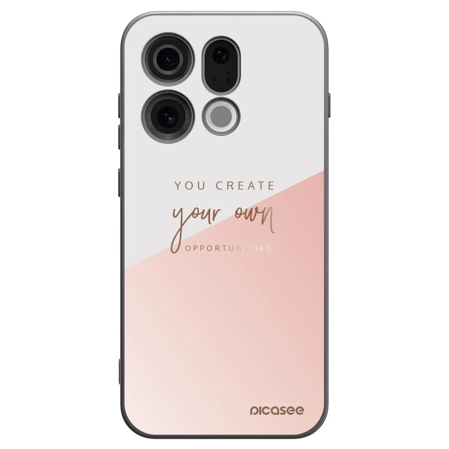 Silikonový černý obal pro OPPO Find X9 - You create your own opportunities