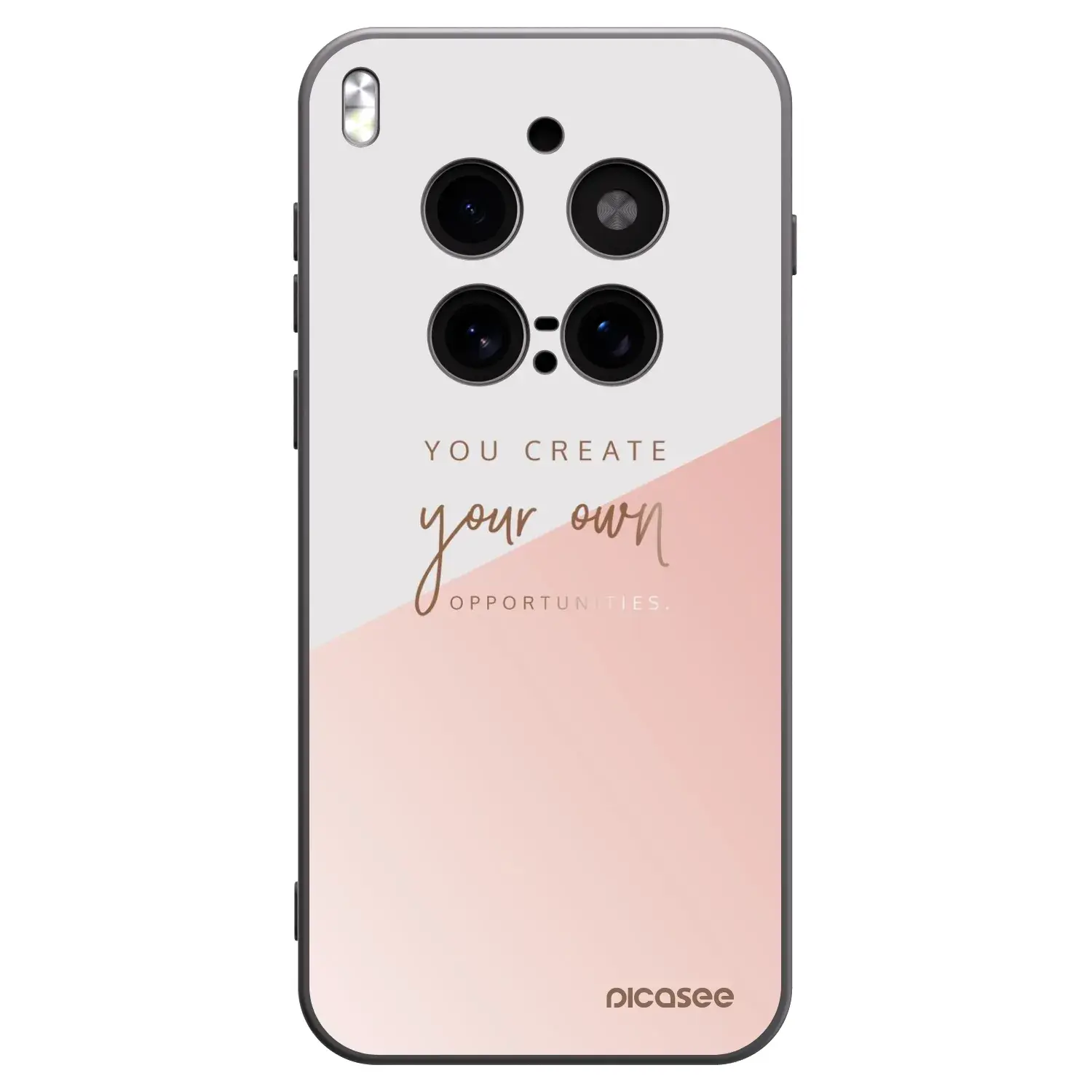 Silikonový černý obal pro Vivo X300 Pro - You create your own opportunities