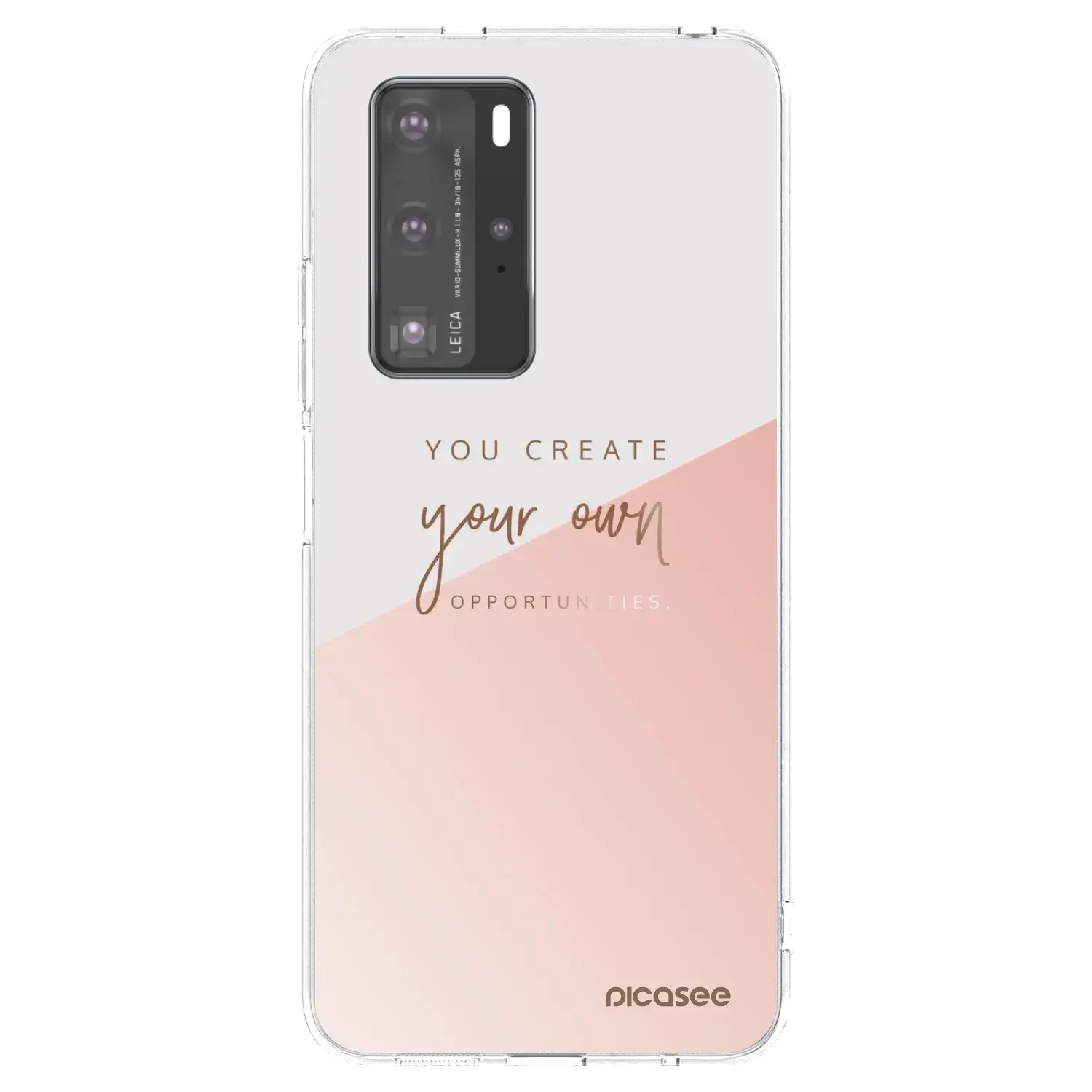 Silikonový průhledný obal pro Huawei P40 Pro - You create your own opportunities