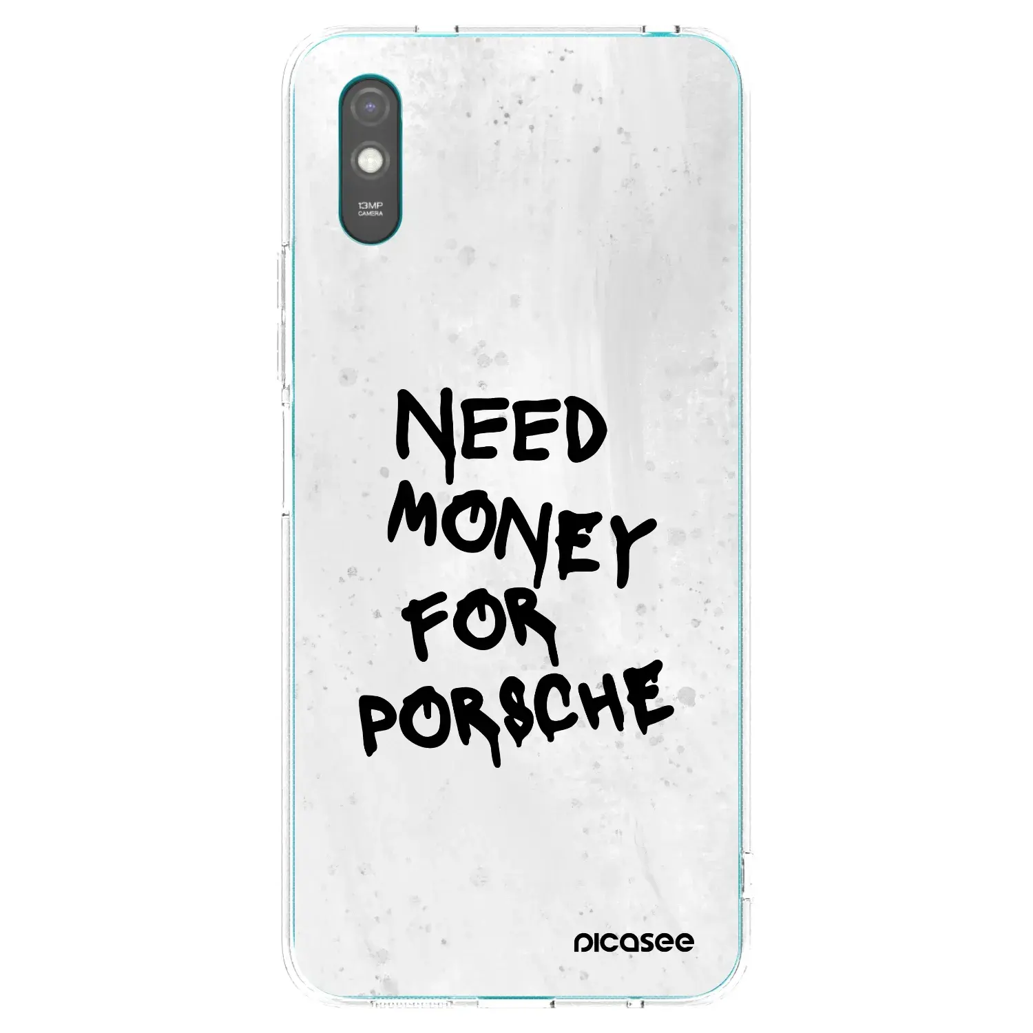 Silikonový průhledný obal pro Xiaomi Redmi 9AT - White Dollar