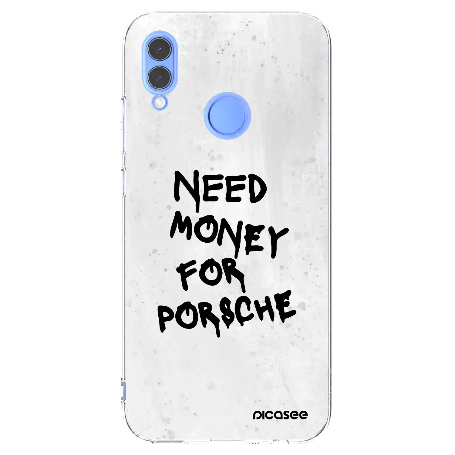 Silikonový průhledný obal pro Honor 10 Lite - White Dollar