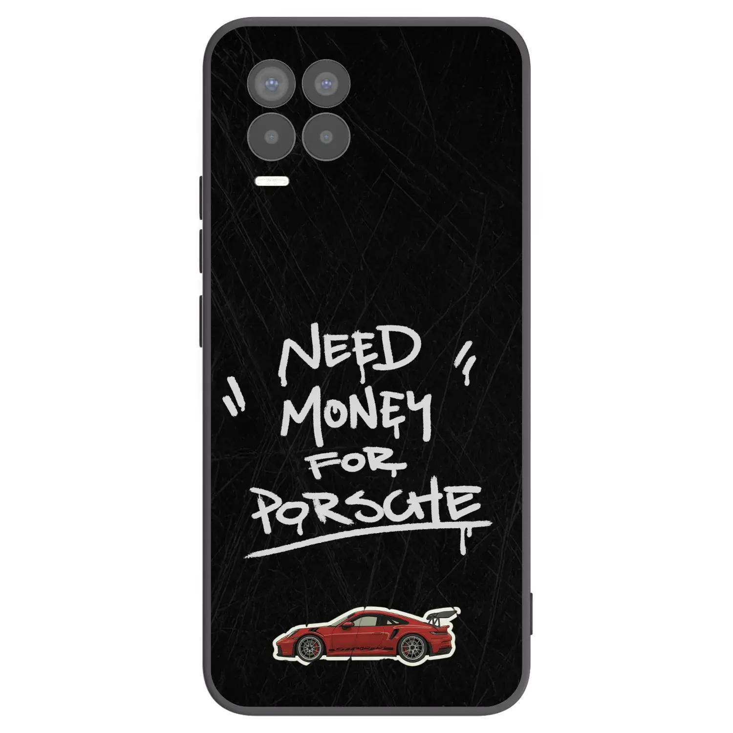 Silikonový černý obal pro Realme 8 Pro - Dark Racer