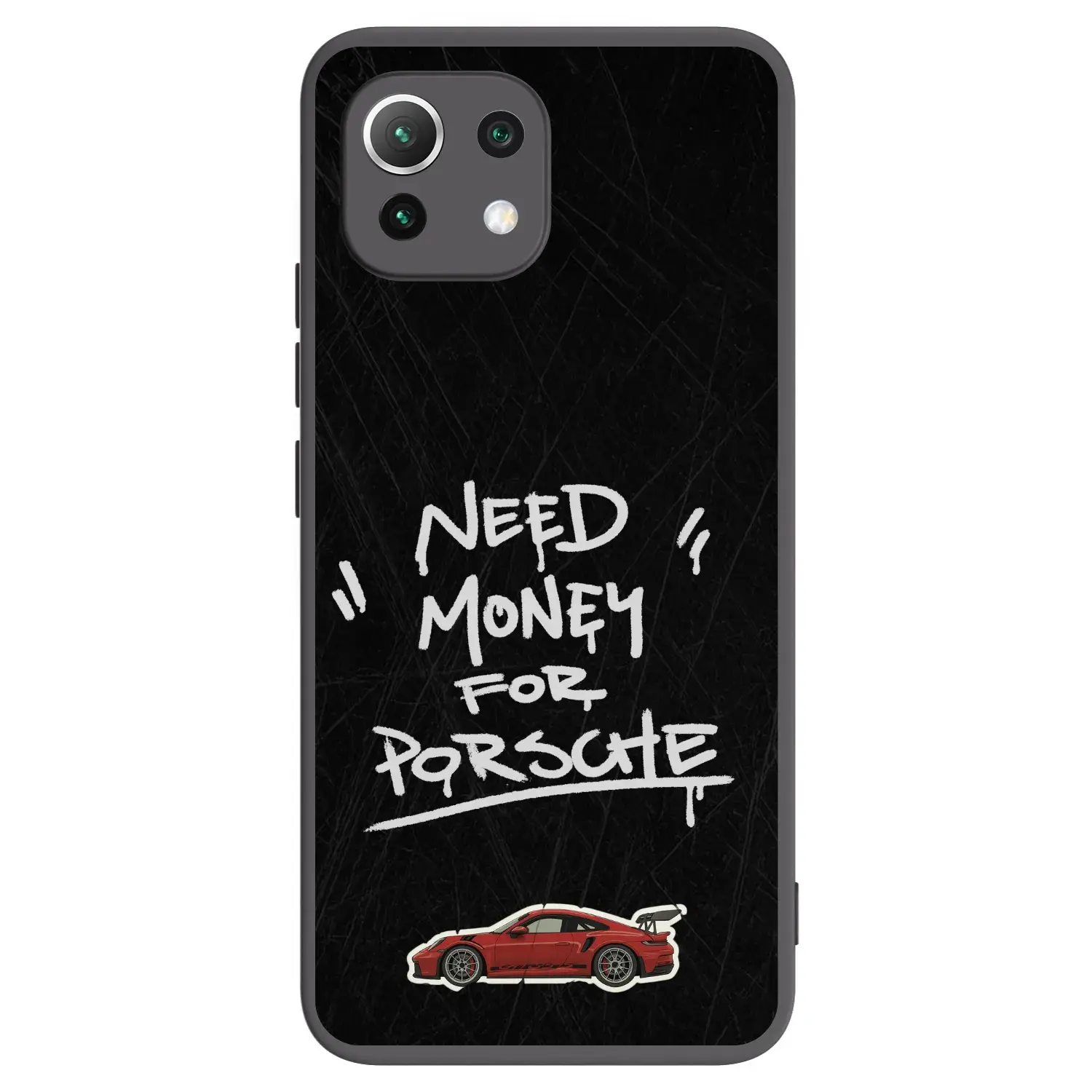 Silikonový černý obal pro Xiaomi 11 Lite 5G NE - Dark Racer