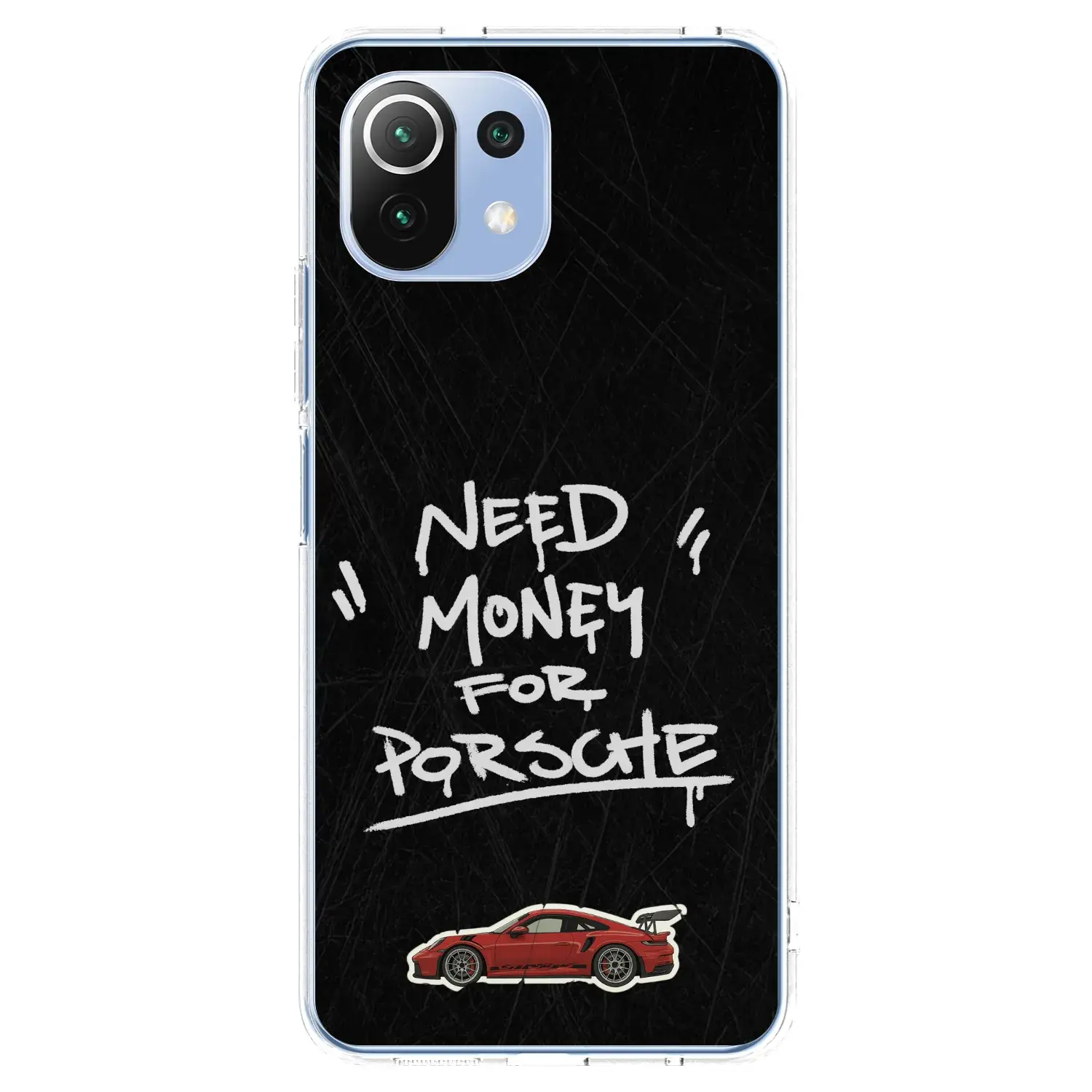 Silikonový průhledný obal pro Xiaomi 11 Lite 5G NE - Dark Racer
