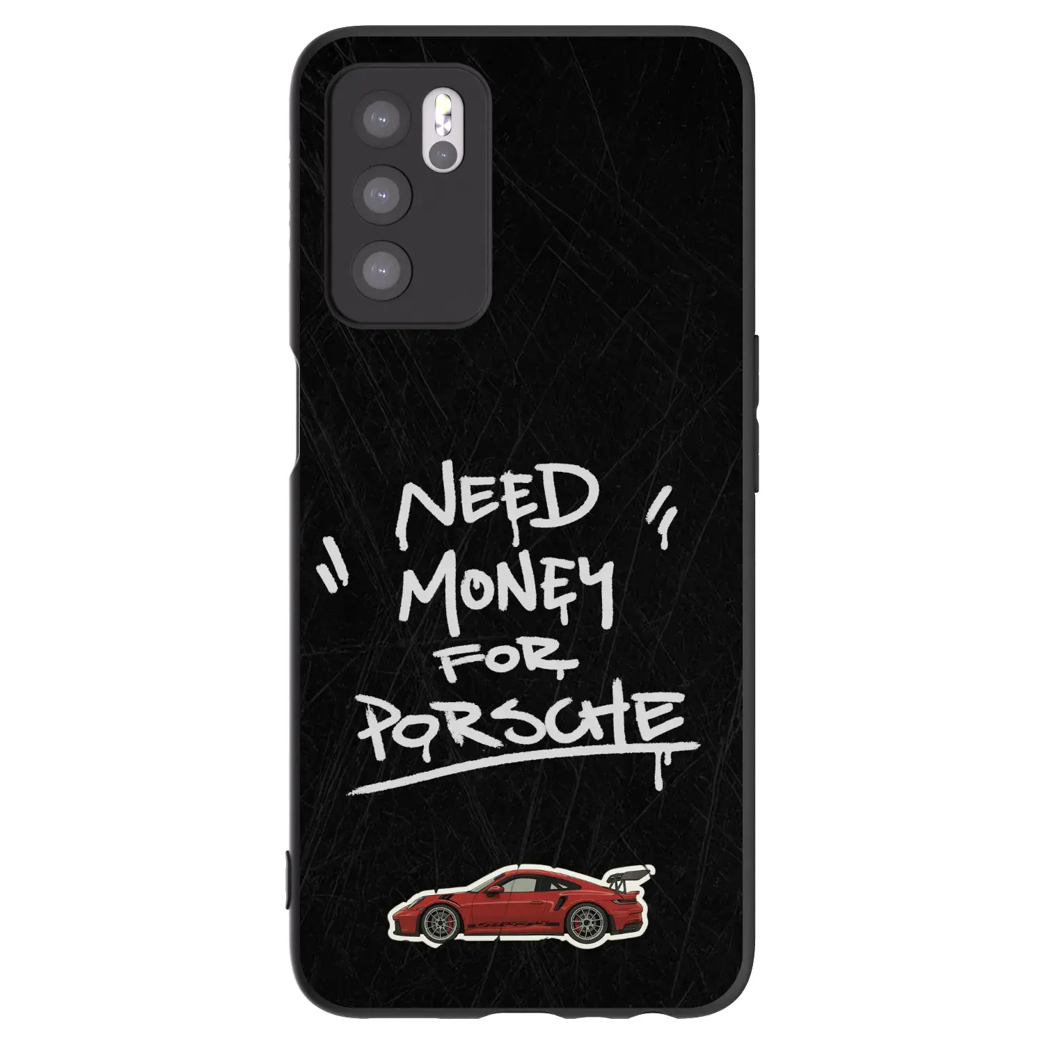 Silikonový černý obal pro OPPO A16s - Dark Racer