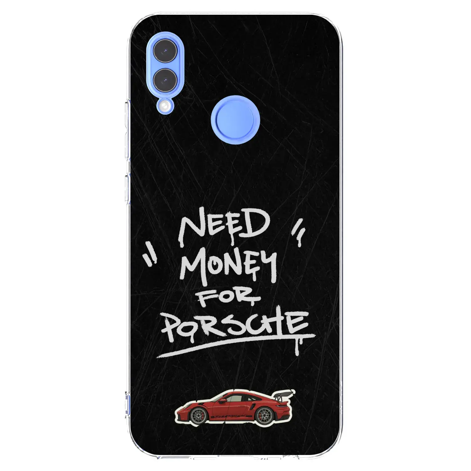 Silikonový průhledný obal pro Honor 10 Lite - Dark Racer