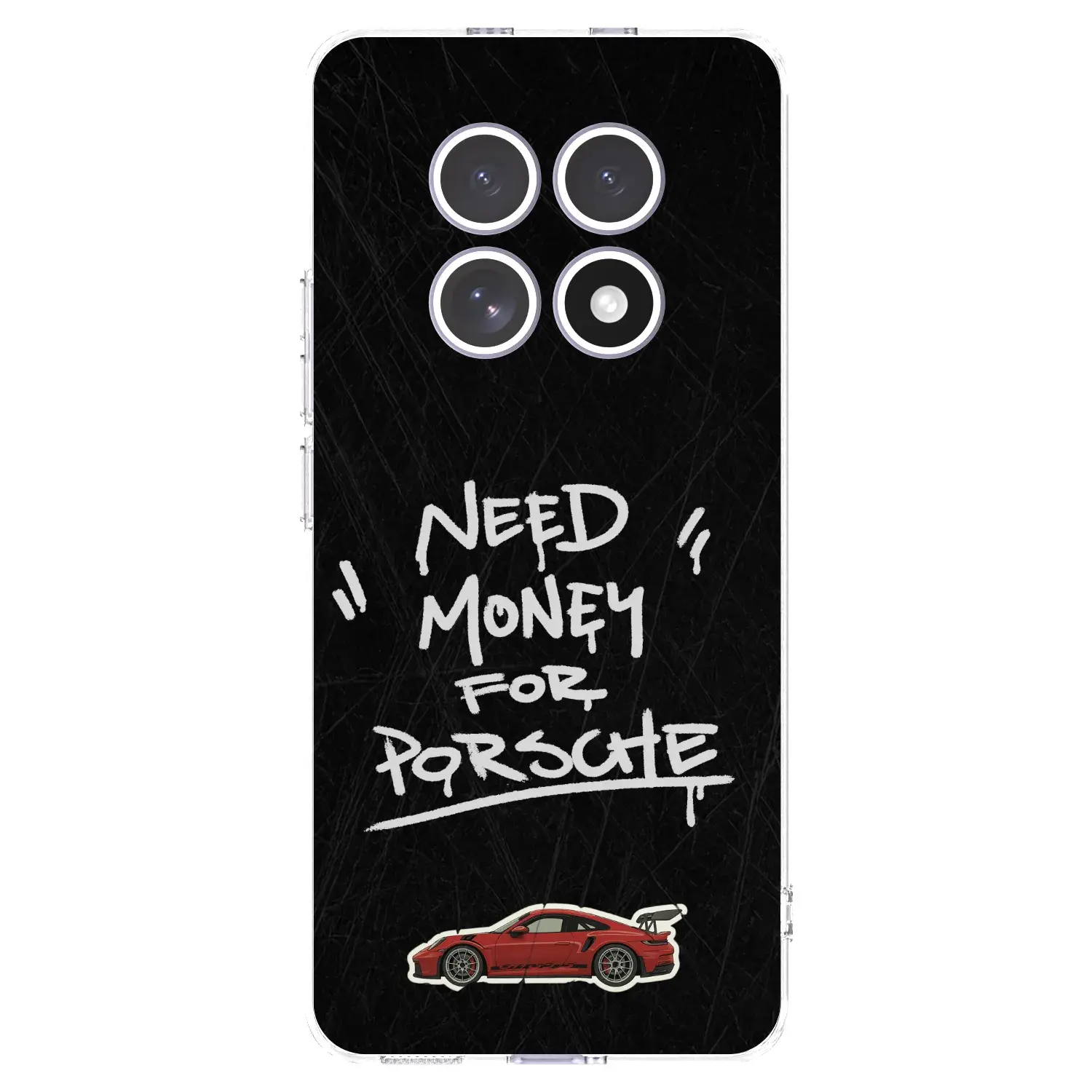 Silikonový průhledný obal pro Xiaomi Redmi Note 15 4G - Dark Racer