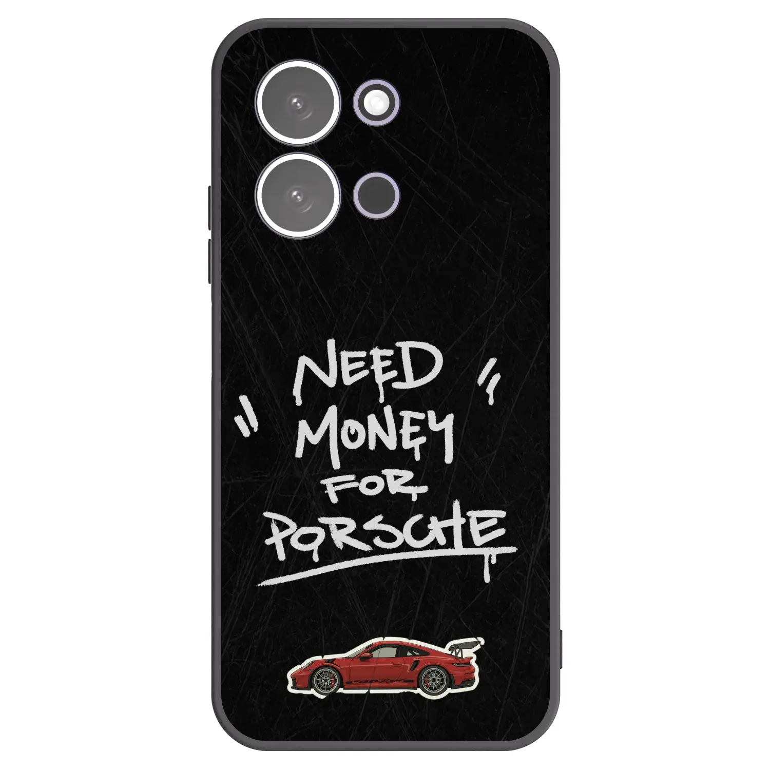 Silikonový černý obal pro Xiaomi Redmi 15C 5G - Dark Racer