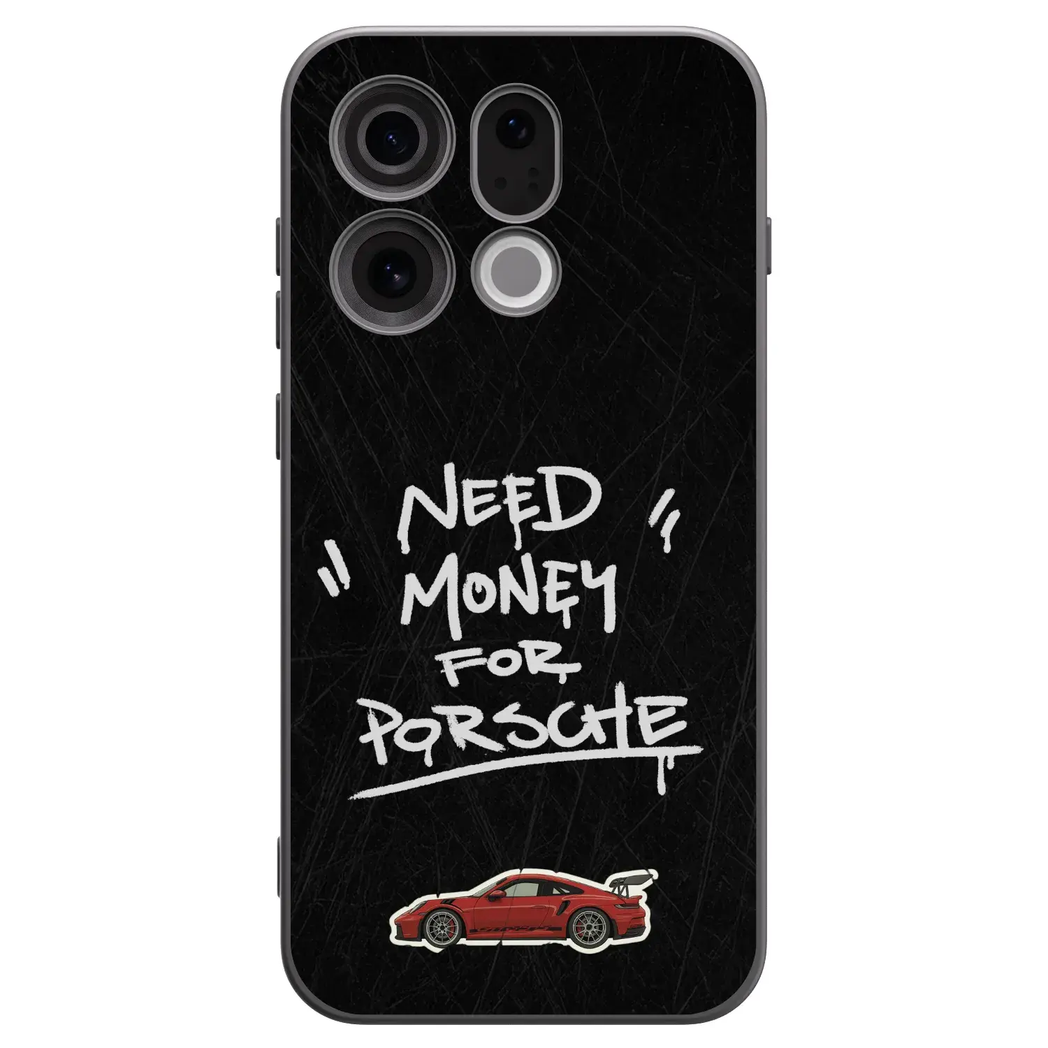 Silikonový černý obal pro OPPO Find X9 - Dark Racer