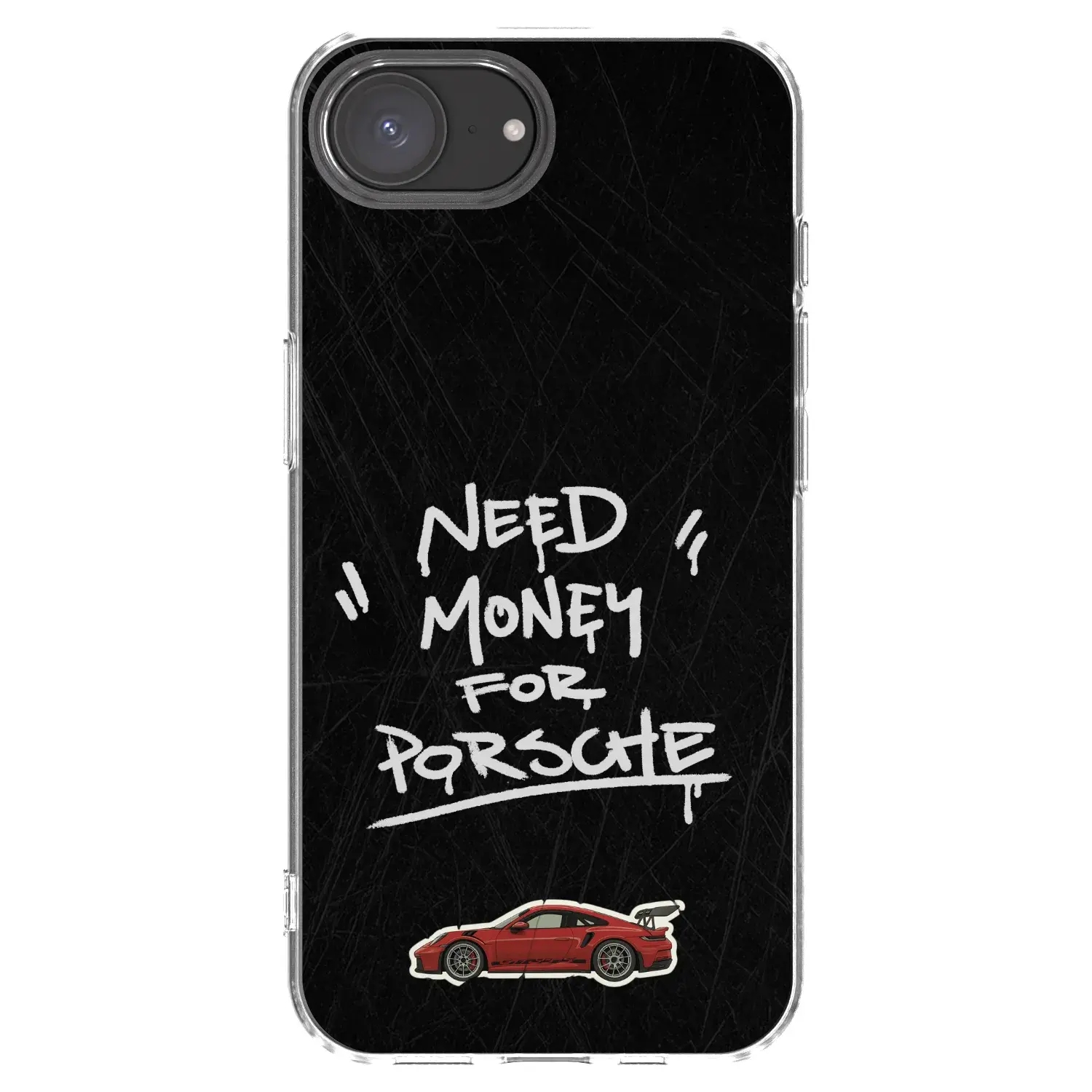 Silikonový průhledný obal pro Apple iPhone 17e - Dark Racer