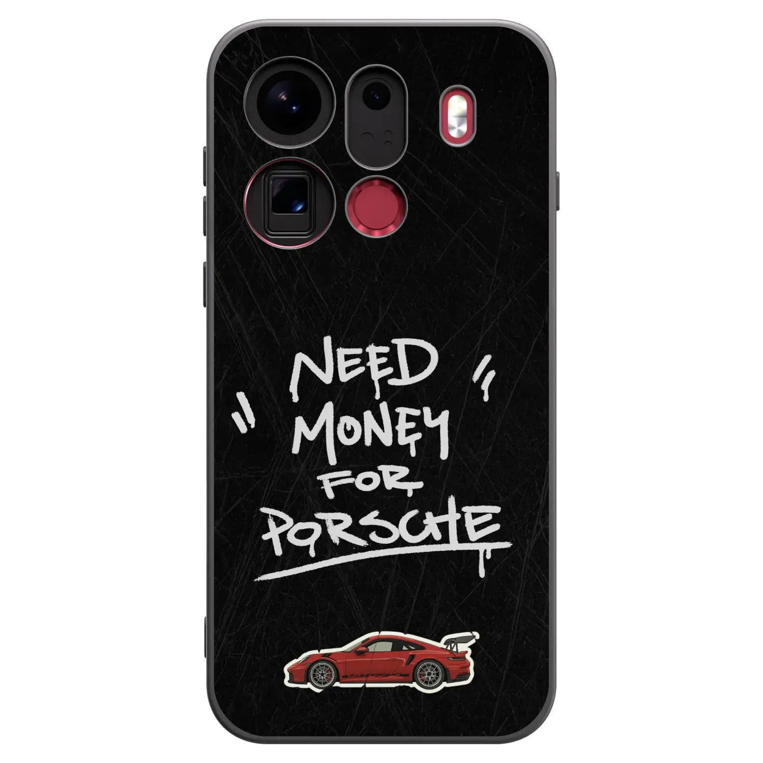 Silikonový černý obal pro OPPO Find X9 Pro - Dark Racer