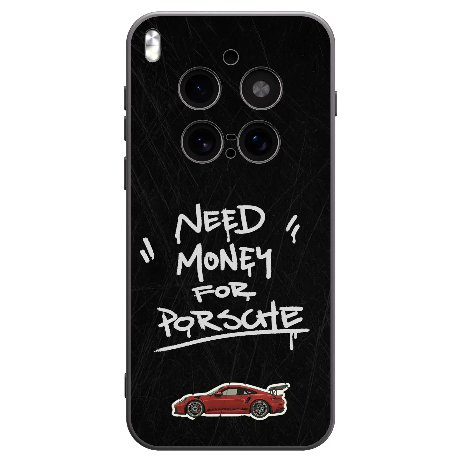 Silikonový černý obal pro Vivo X300 Pro - Dark Racer